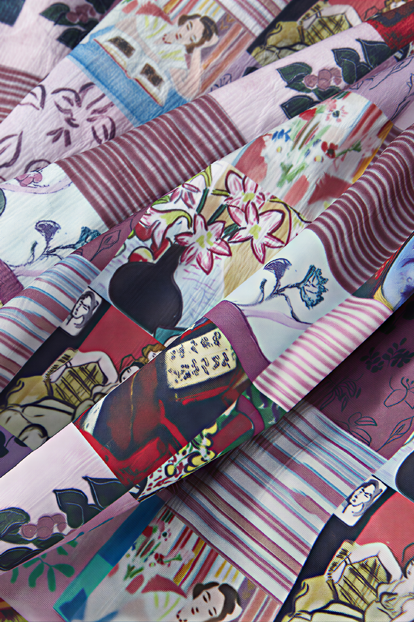 Vintage Relaxed-Fit Printed Skirt