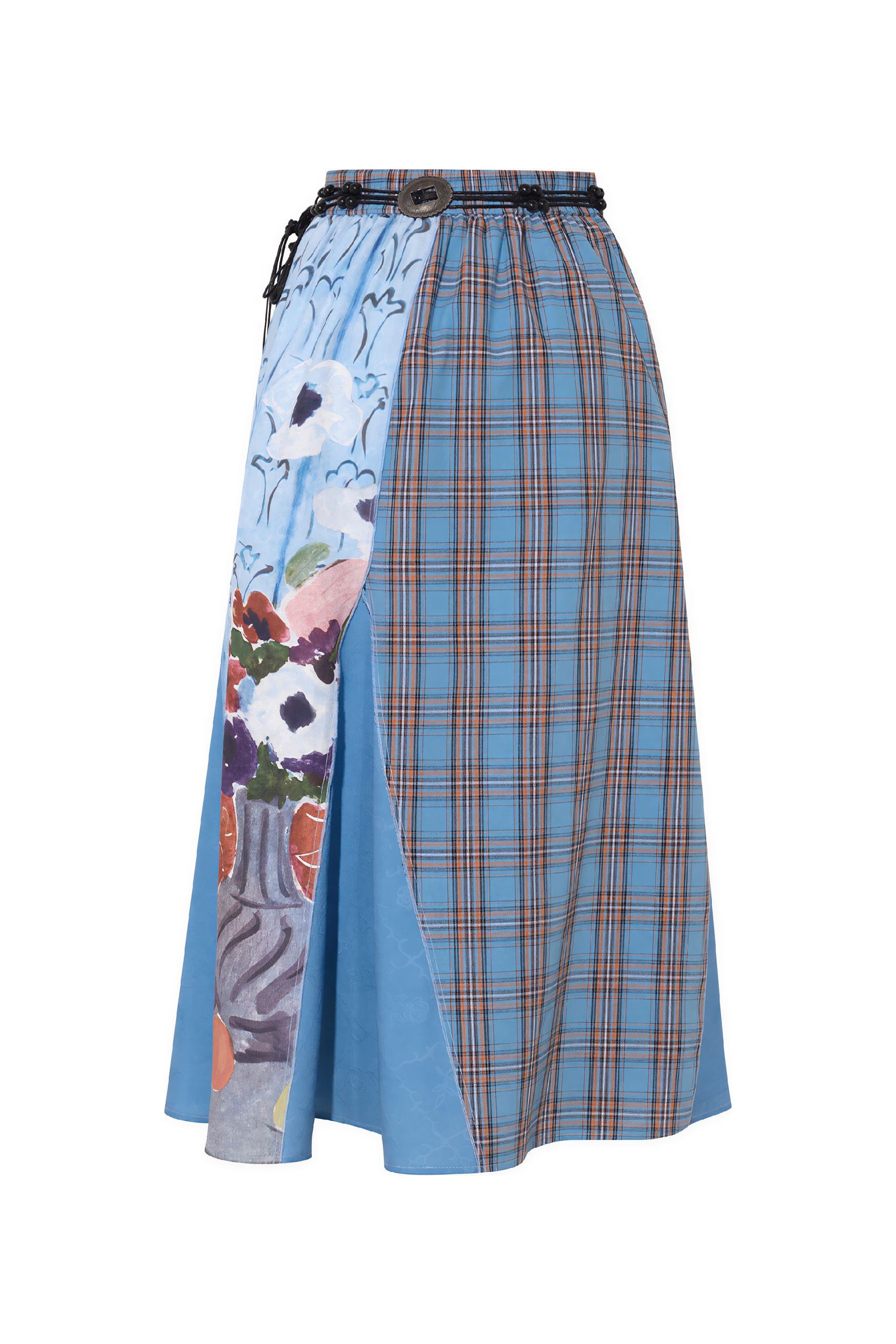 Matisse-Inspired Vintage Designer Plaid Skirt