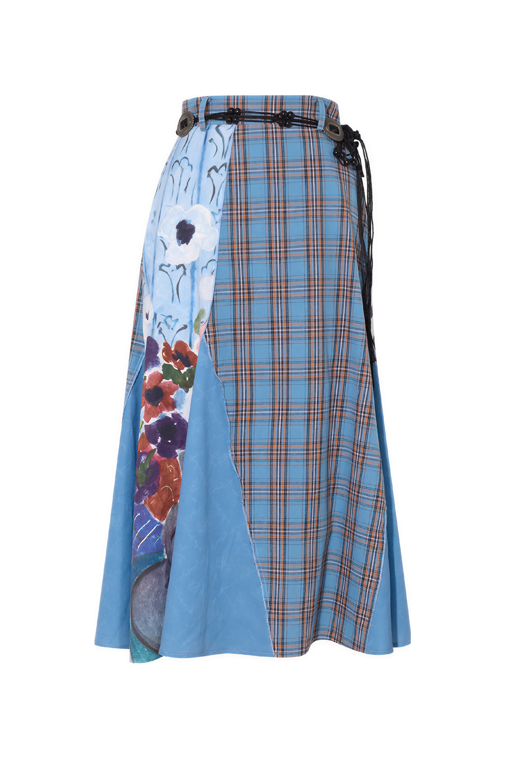 Matisse-Inspired Vintage Designer Plaid Skirt
