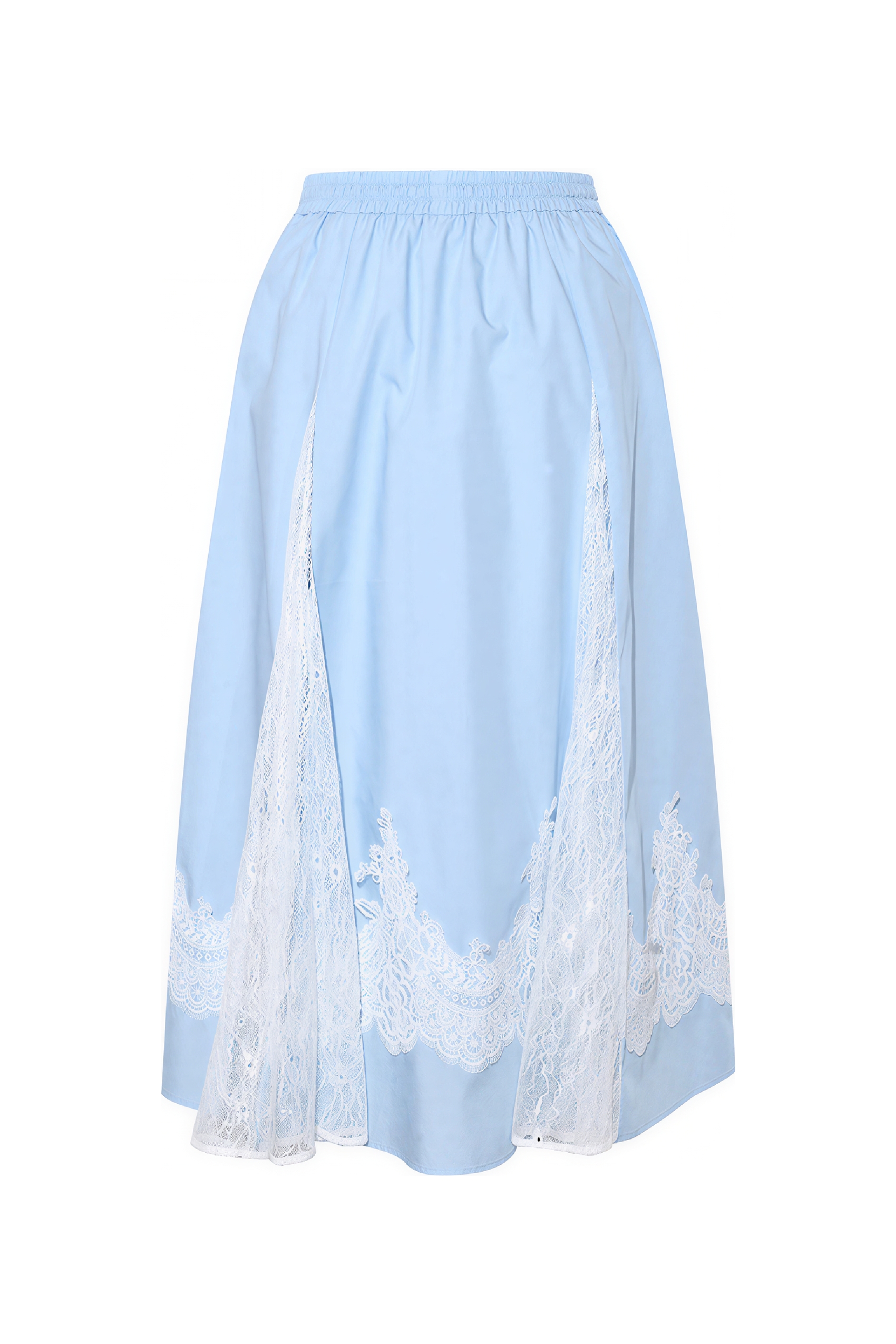 Lace Patchwork Tie-Waist A-Line Skirt | LYONSENS Women's Fashion