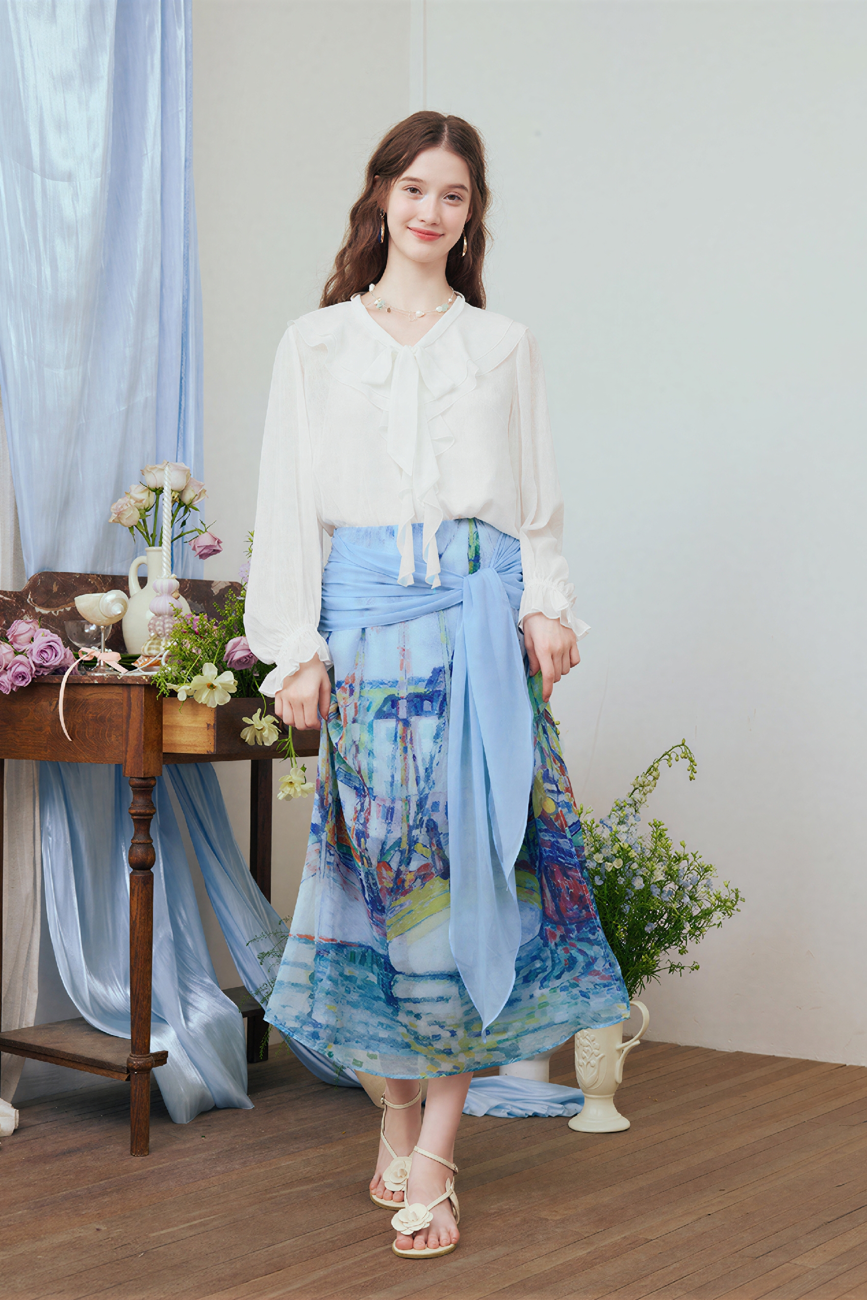 Vintage French-Style High-Waisted Skirt | LYONSENS Women's Fashion