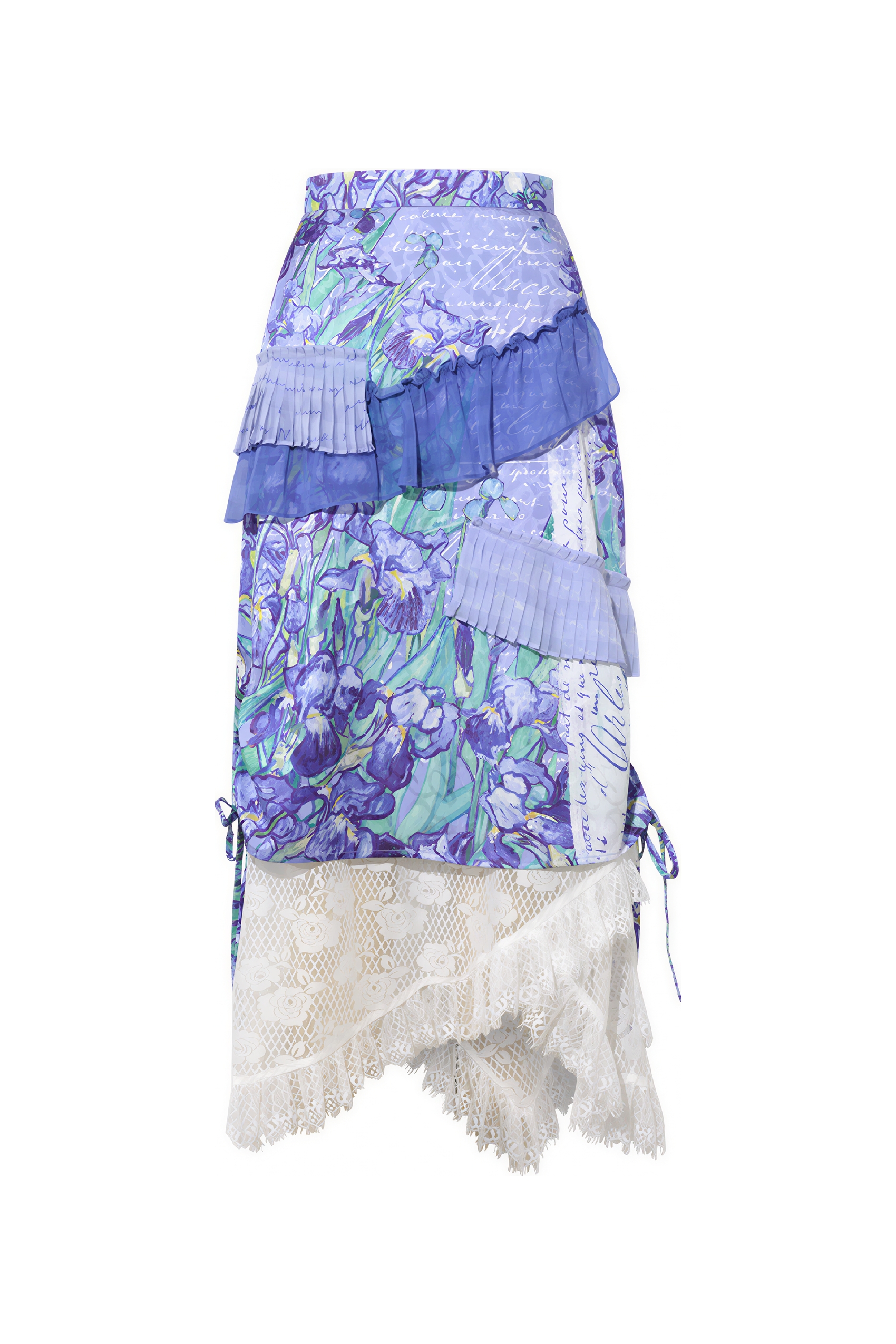 Asymmetric Lace Designer Vacation Skirt