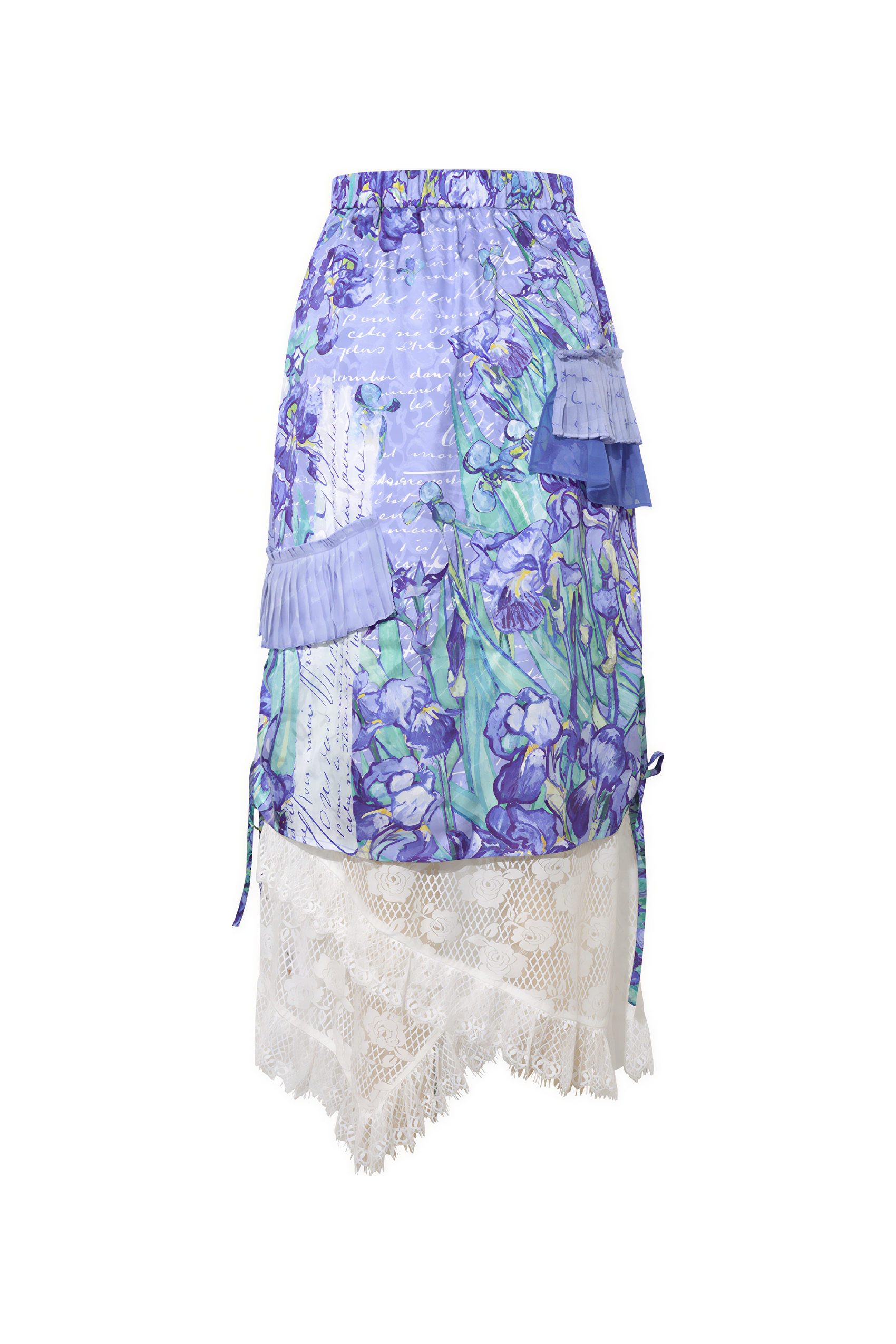 Asymmetric Lace Designer Vacation Skirt