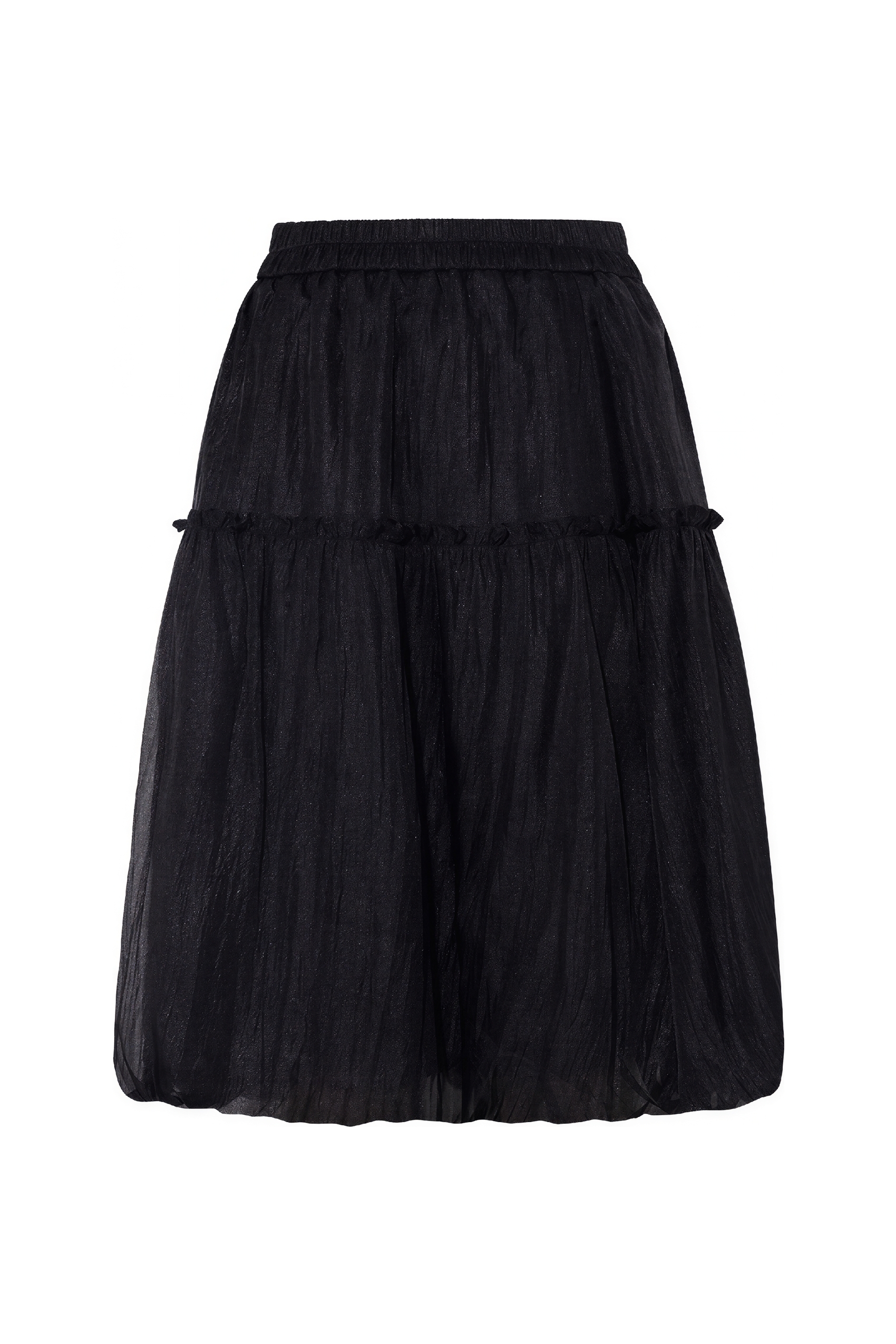 Sheer Organza Pleated Skirt