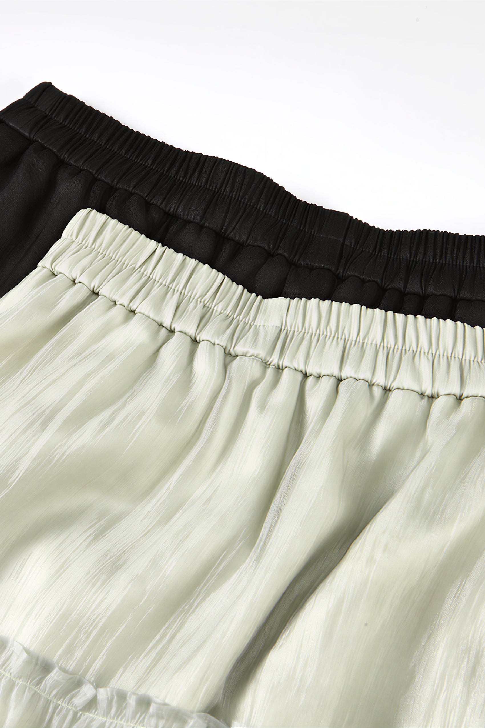 Sheer Organza Pleated Skirt