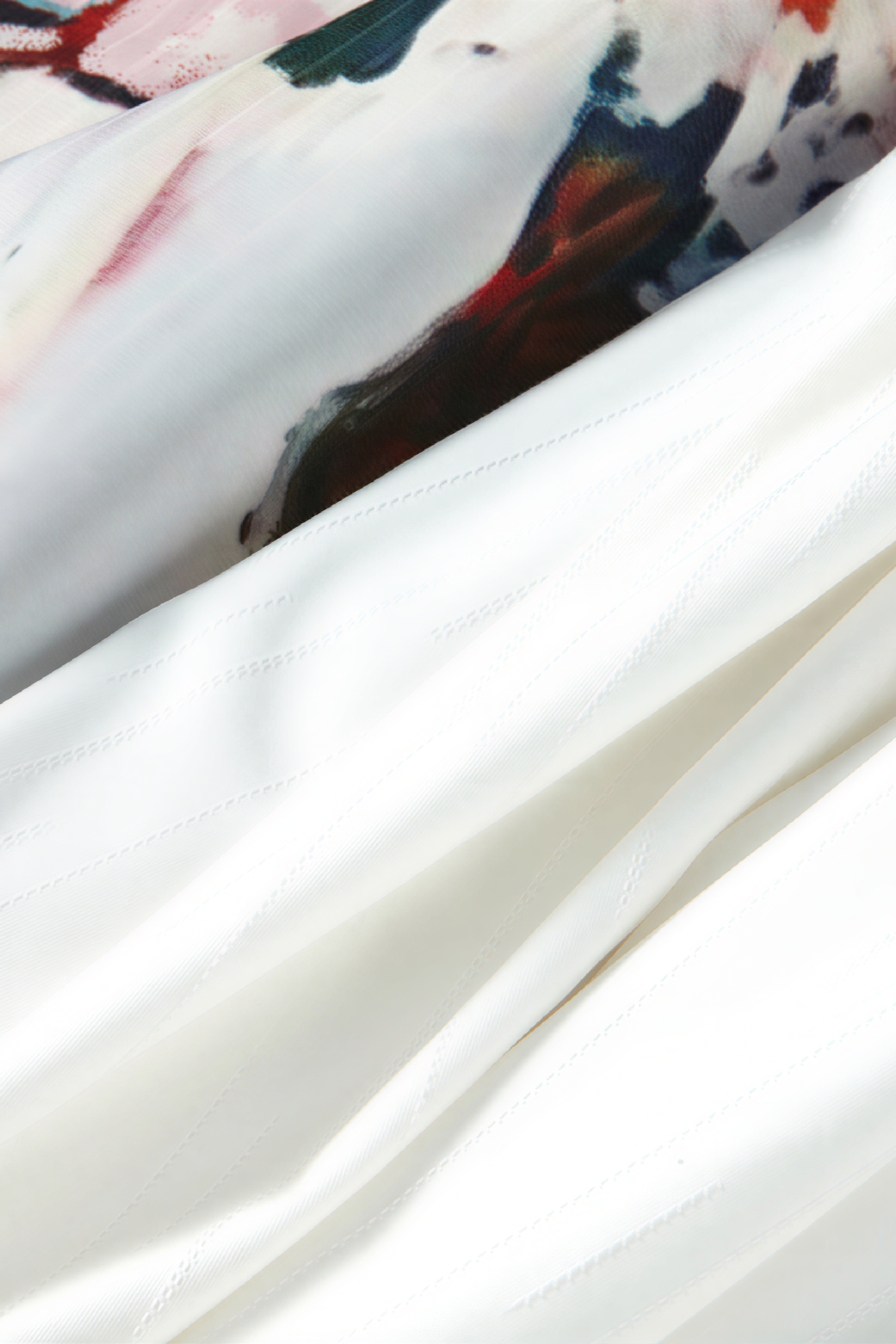 Blue Vintage Printed Relaxed Maxi Skirt