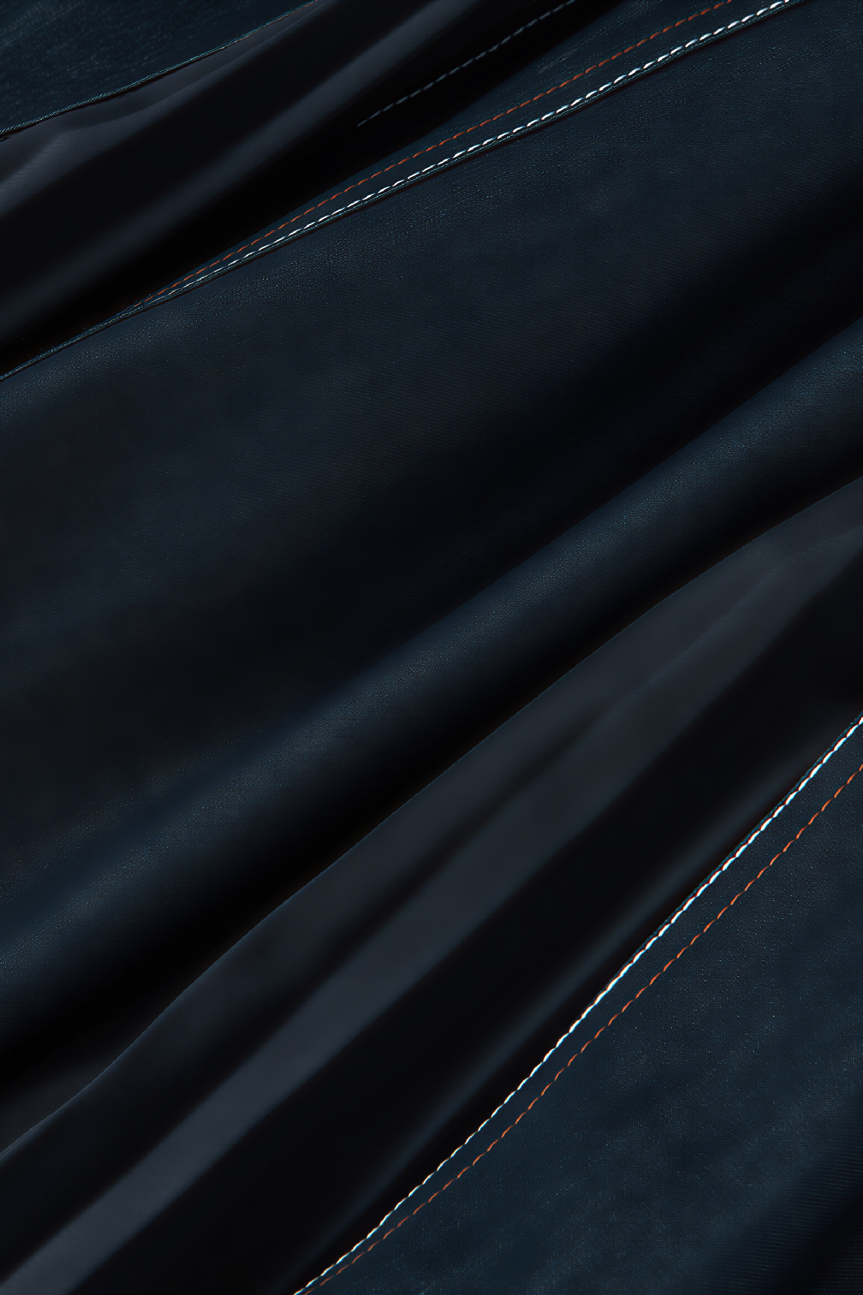 High-Waist A-Line Pleated Denim Skirt