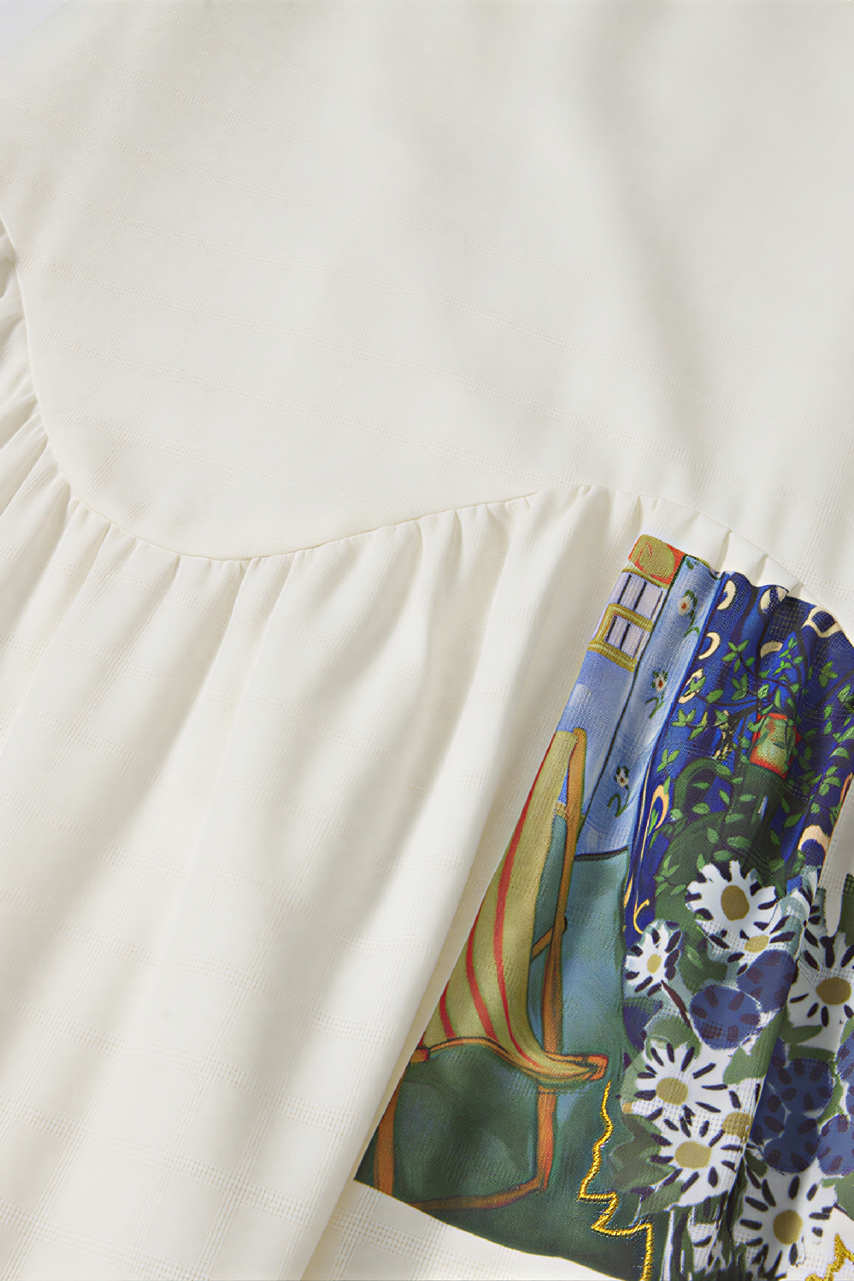 Matisse-Inspired High-Waisted A-Line Skirt