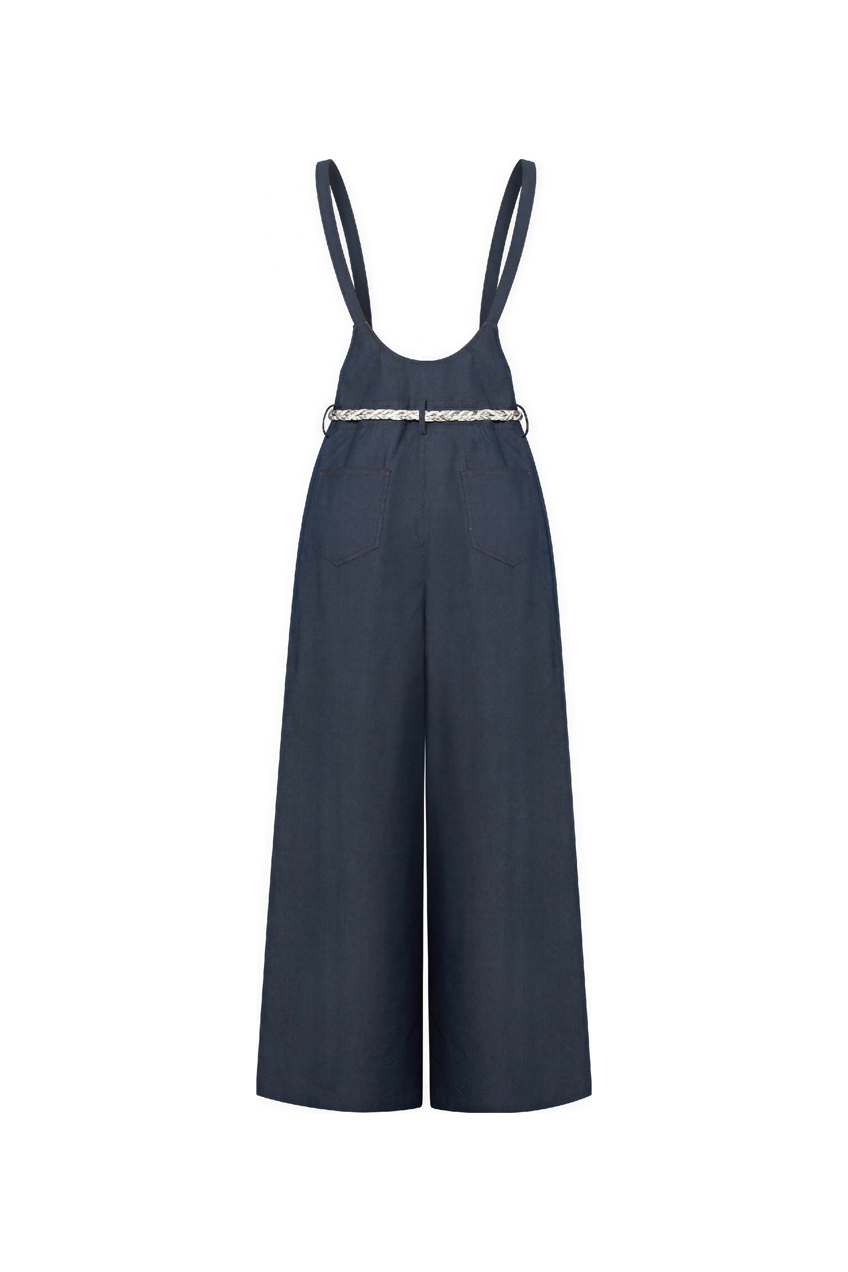 Van Gogh-Inspired Relaxed Fit Denim Overalls