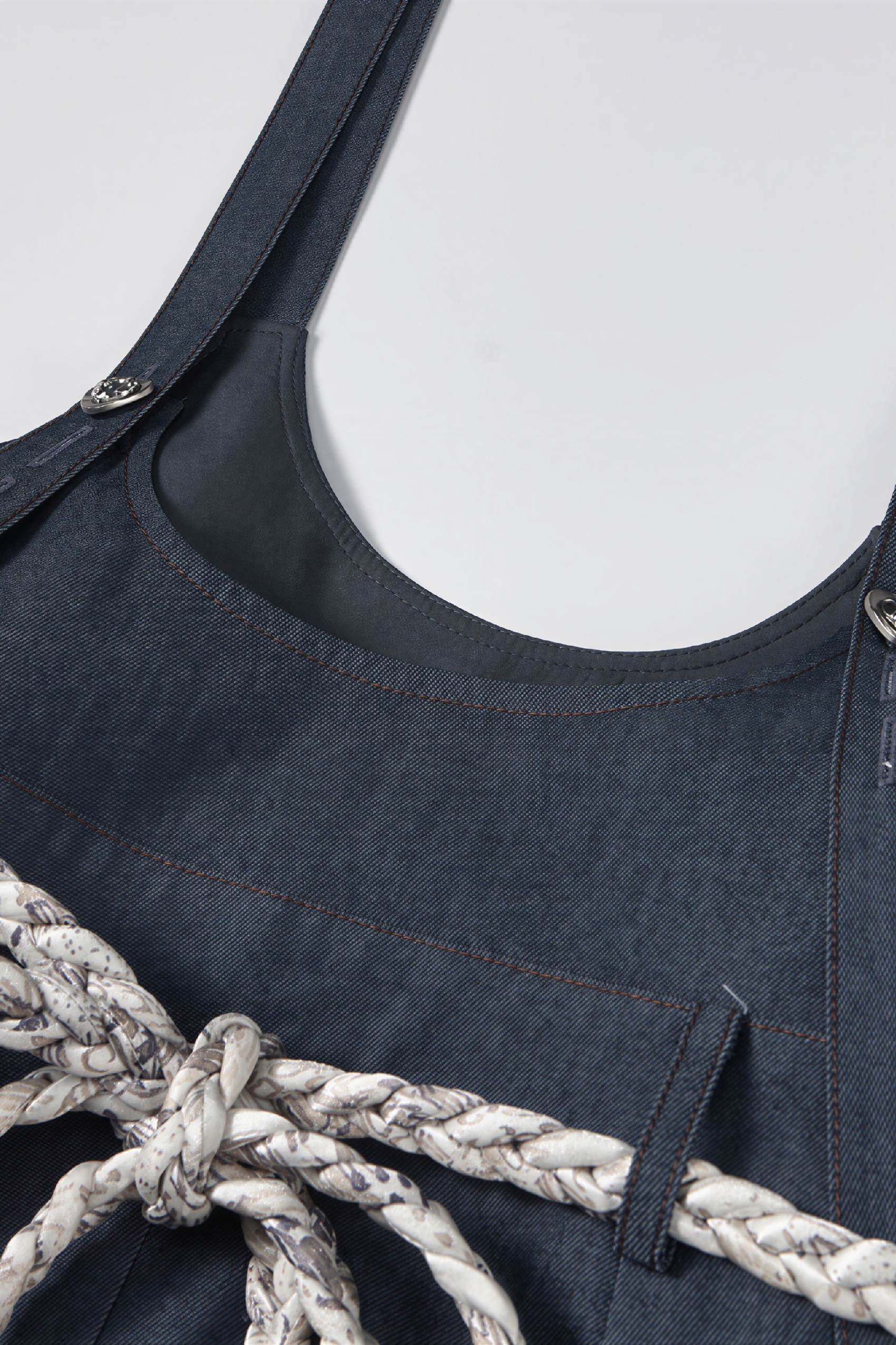 Van Gogh-Inspired Relaxed Fit Denim Overalls