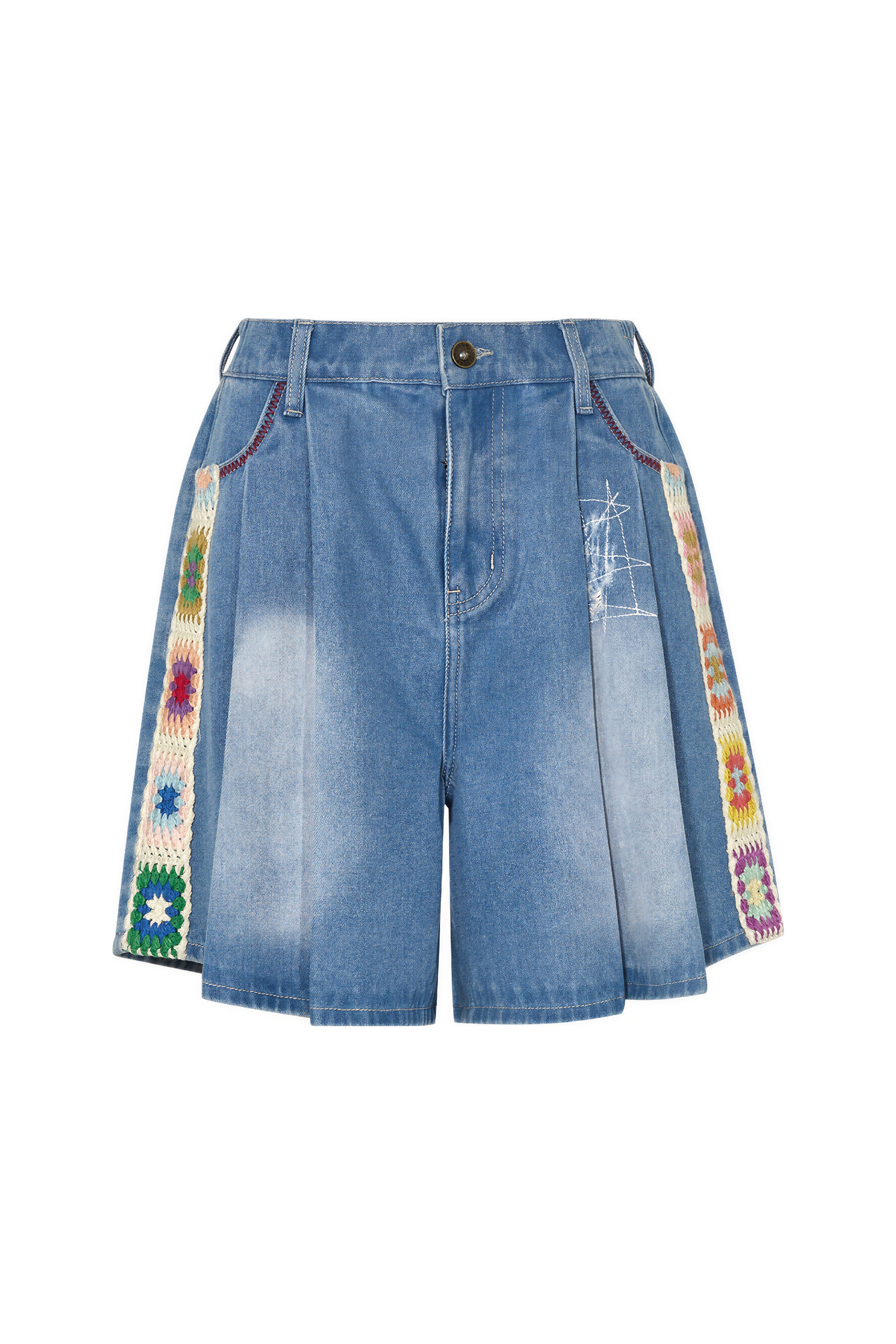 Lightweight High-Waisted Wide-Leg Jeans