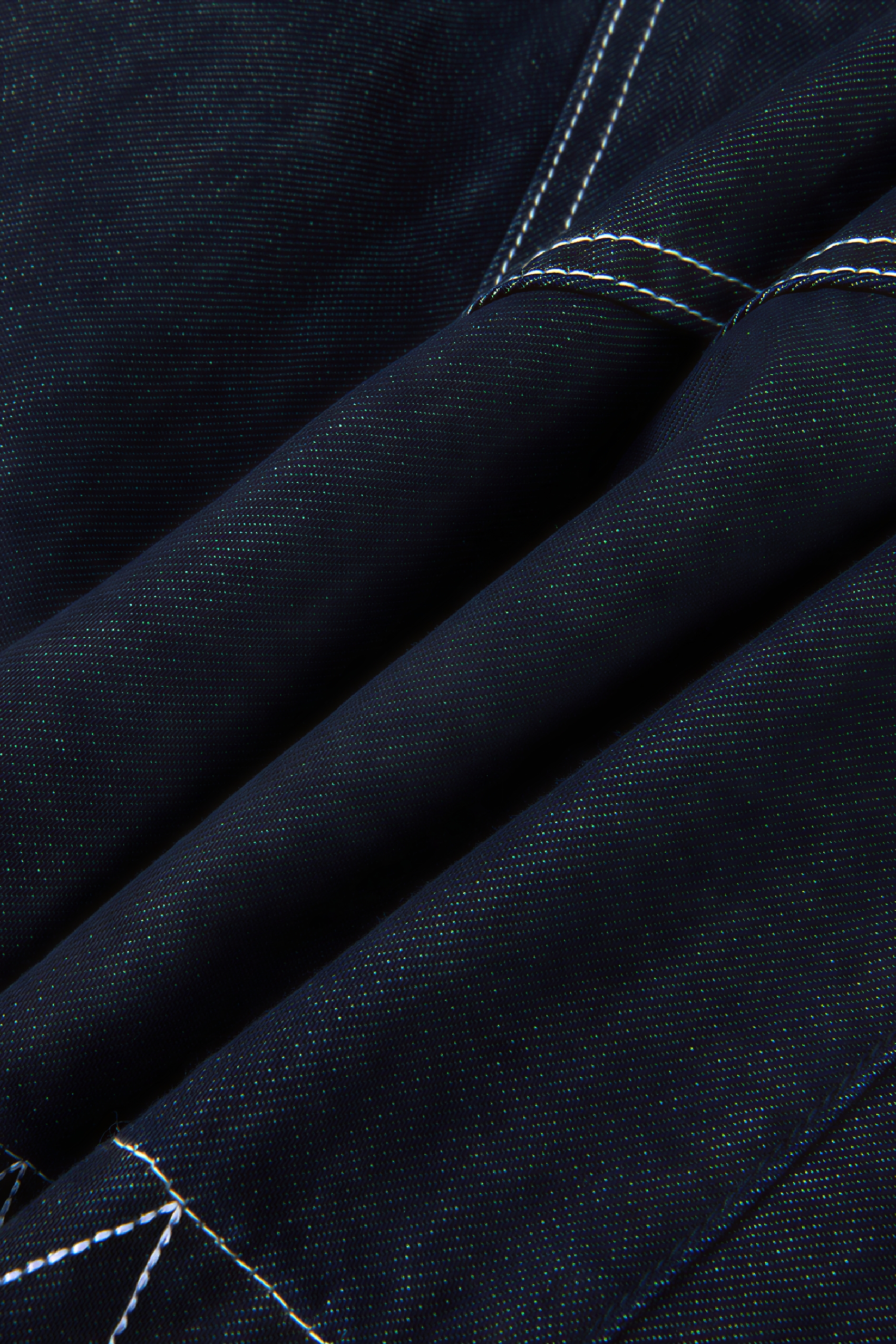 High-Waisted A-Line Slimming Denim Shorts