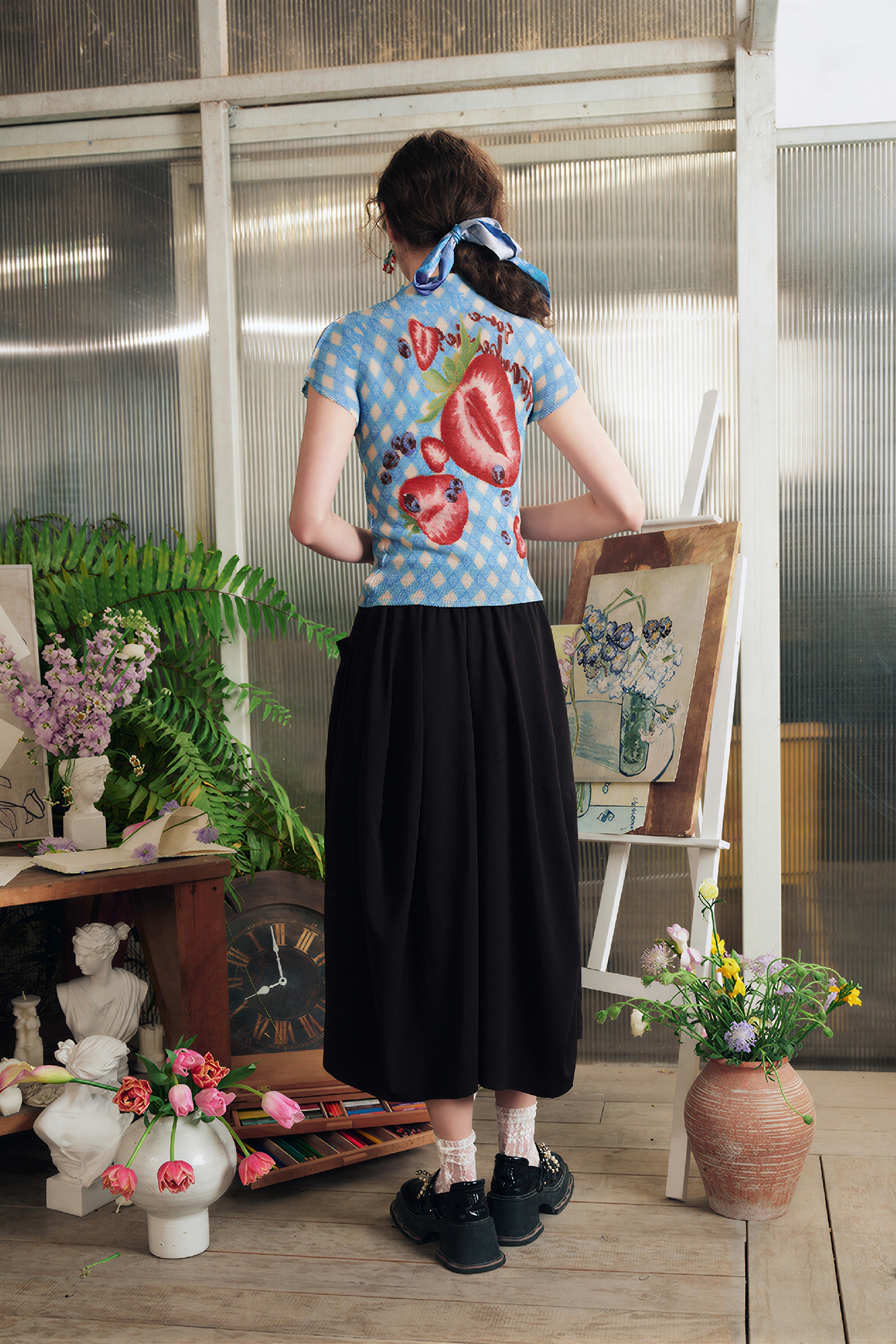 White Relaxed-Fit Casual Wide-Leg Pants