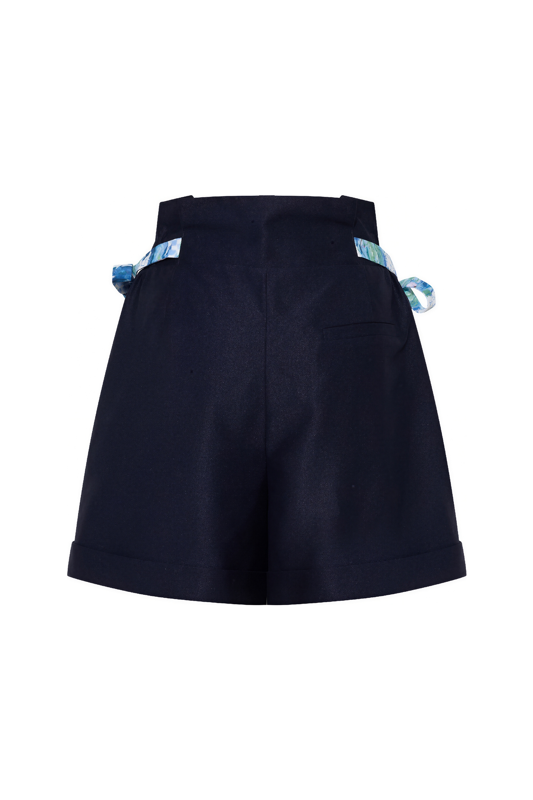 White Relaxed Wide-Leg Shorts