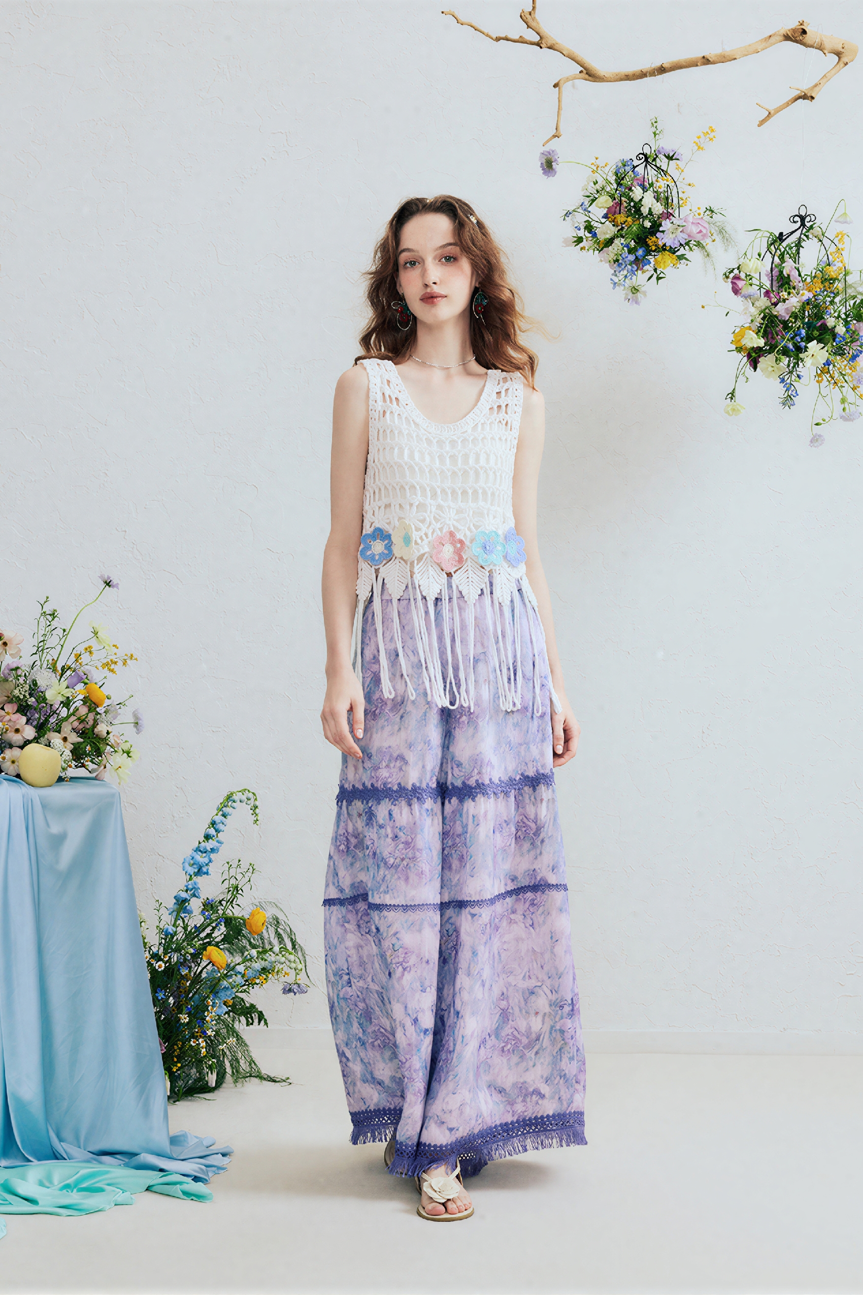 Relaxed Wide-Leg Casual Pants