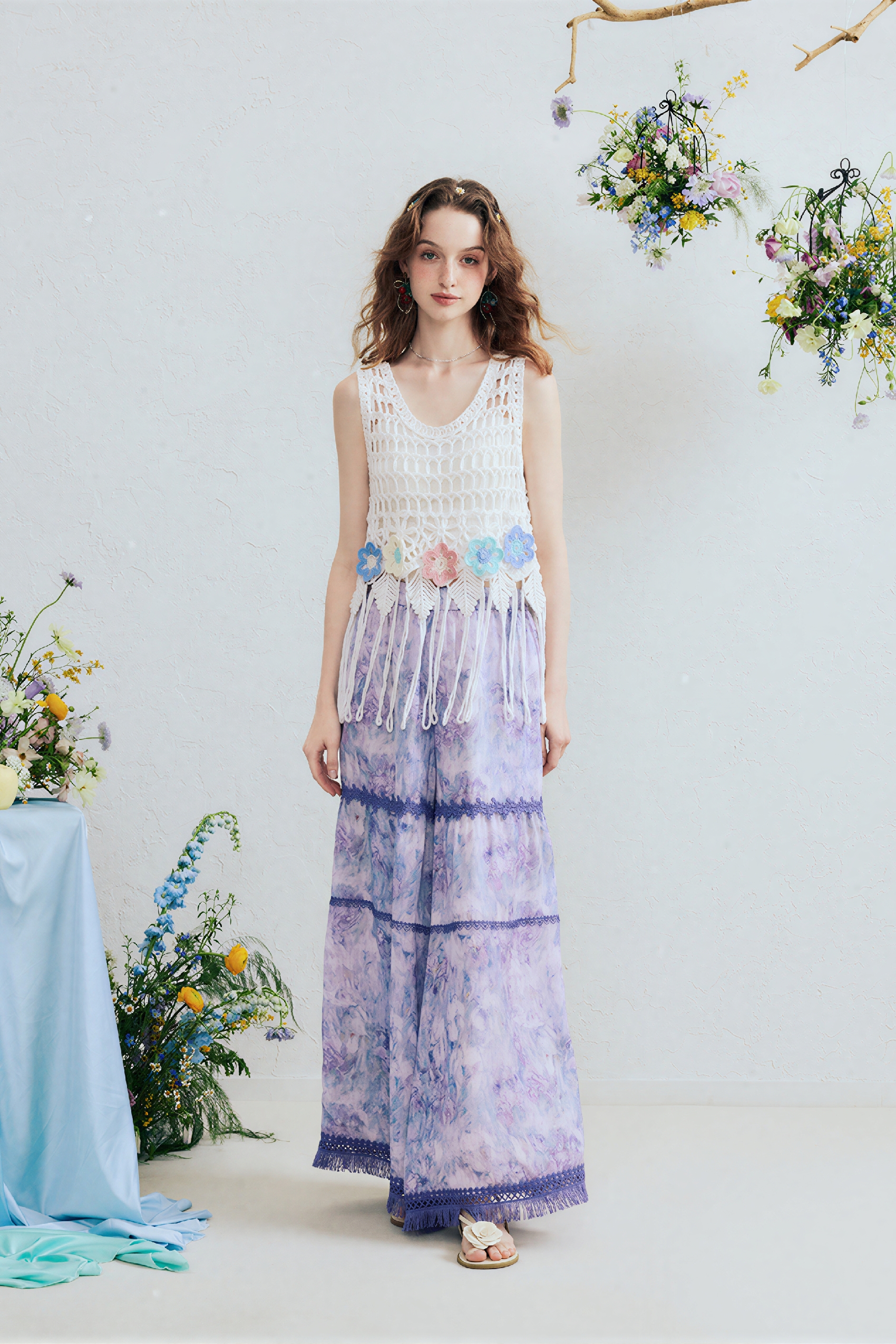 Relaxed Wide-Leg Casual Pants