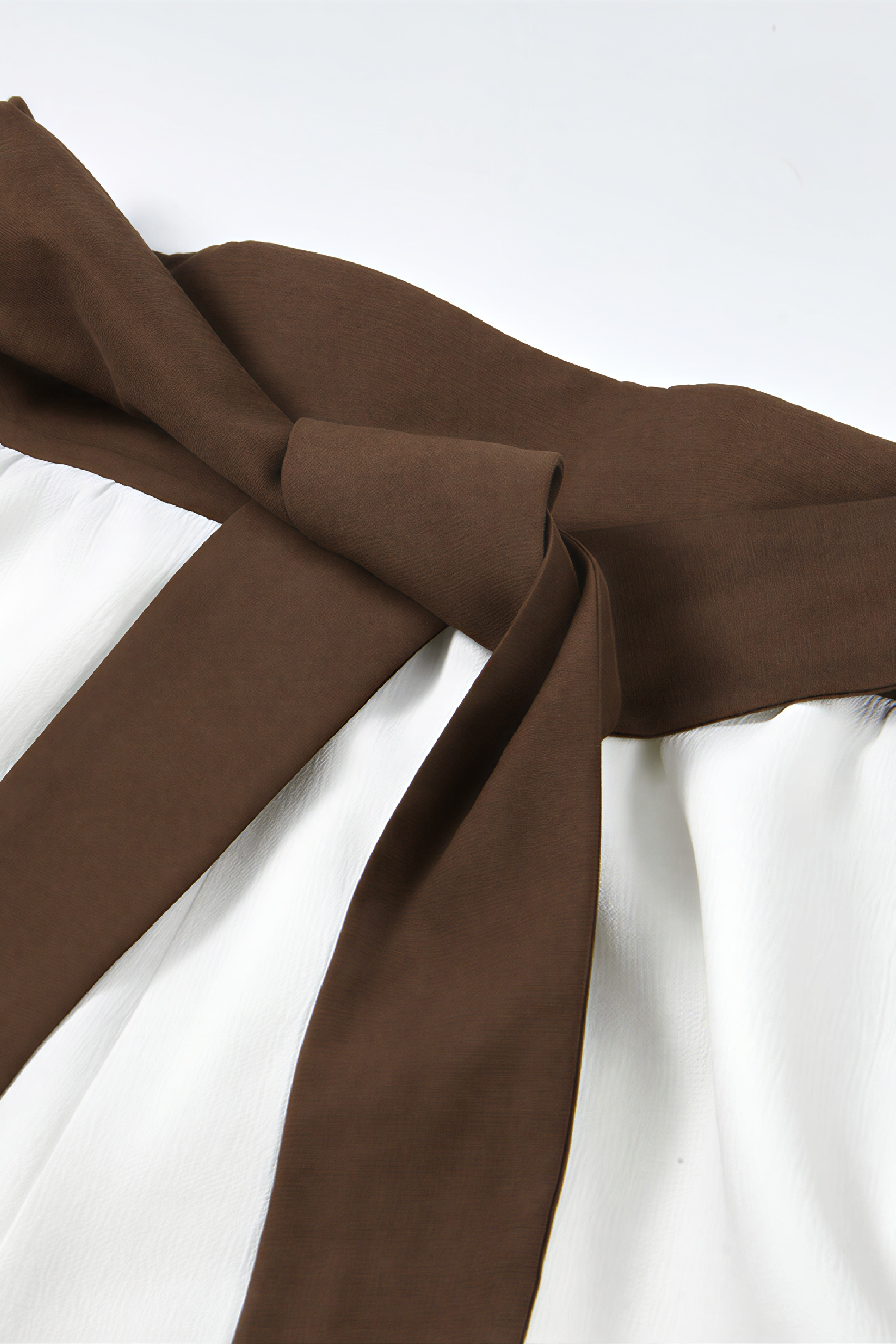 White Color-Block Balloon Pants