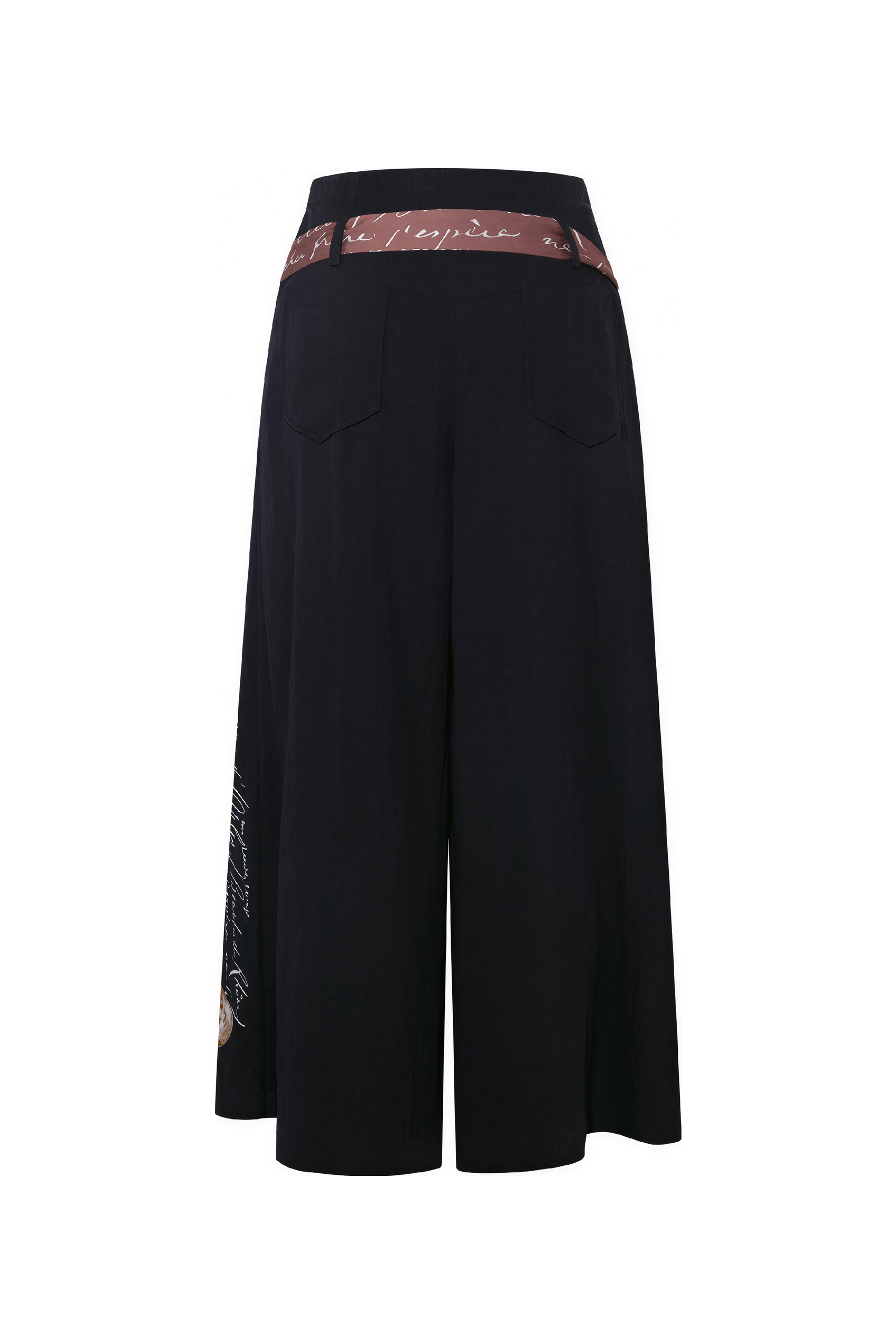 Lightweight Printed Cropped Culottes-LYONSENS