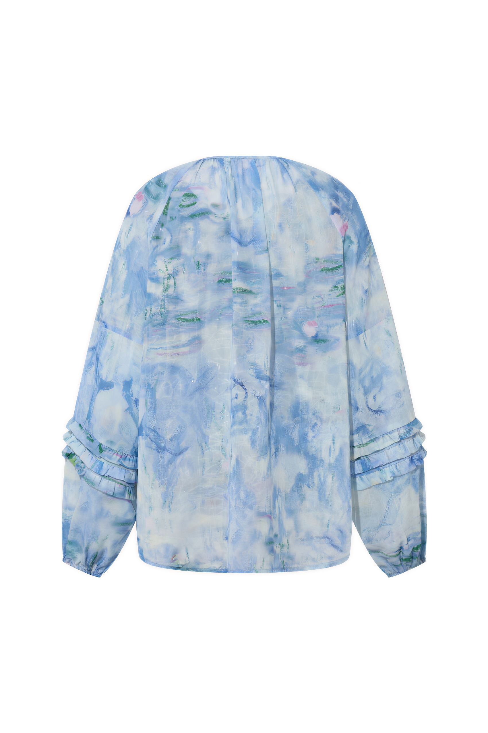 French Printed Versatile Chiffon Blouse-LYONSENS