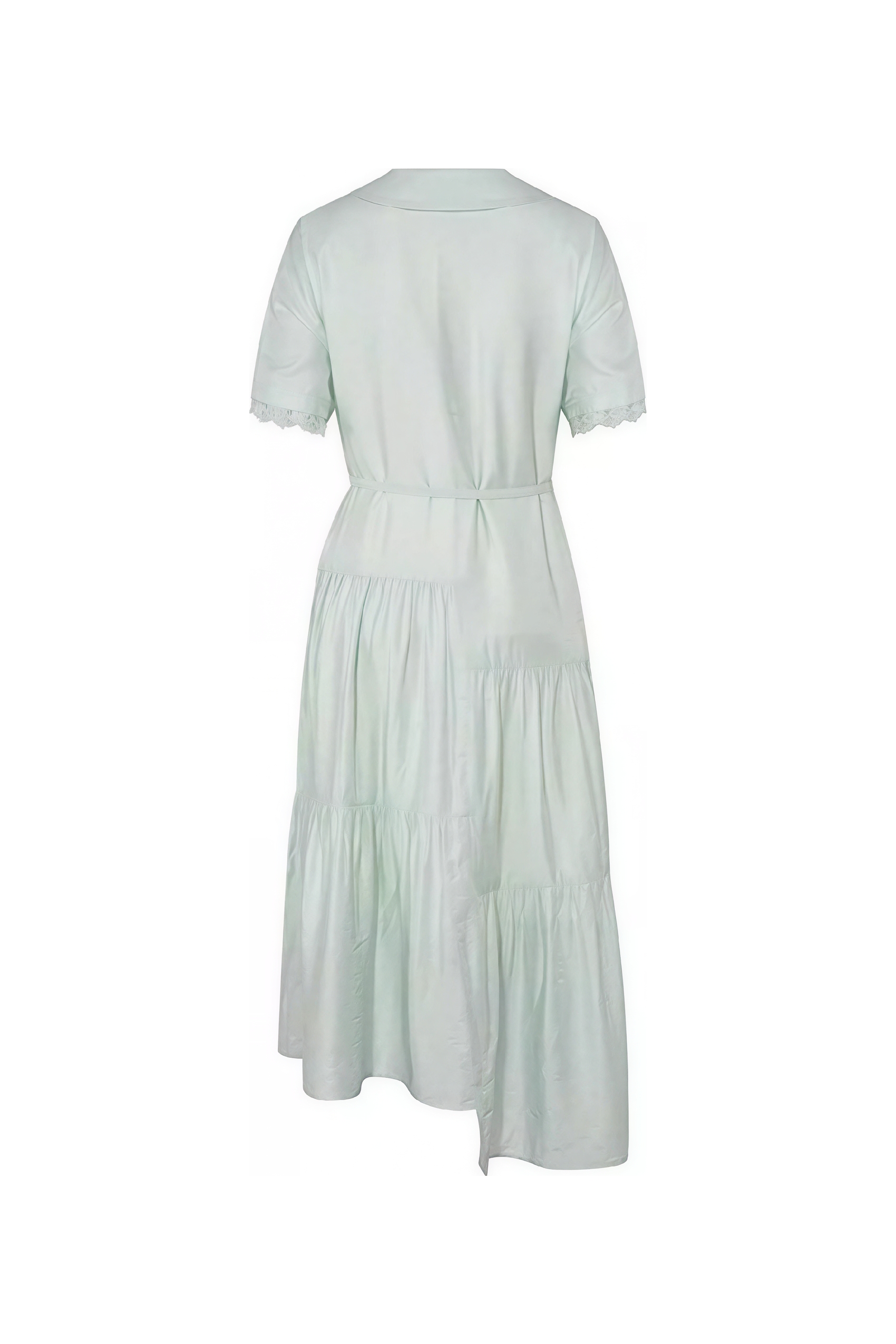 French Waist-Defined Shirt Dress