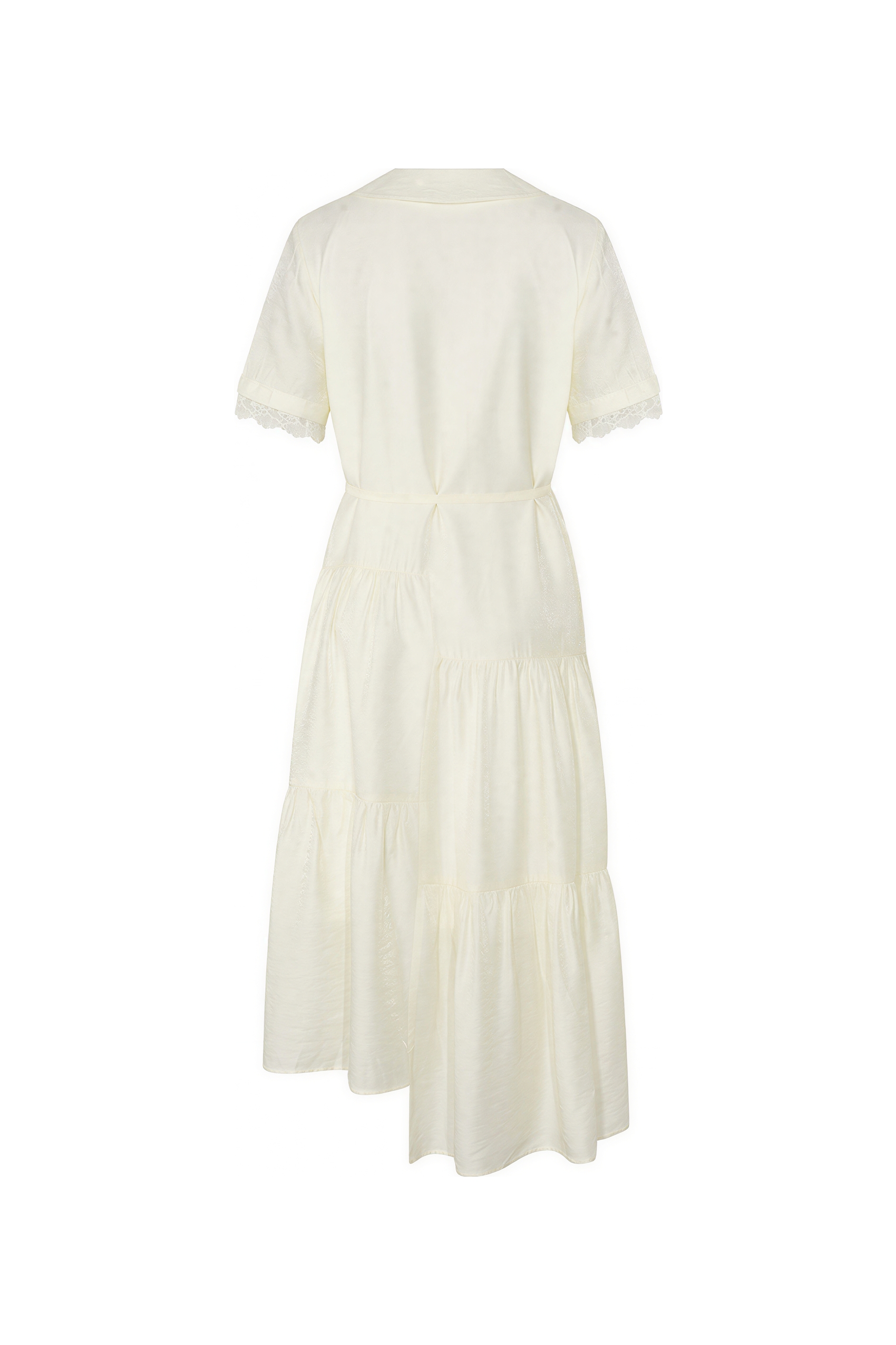 French Waist-Defined Shirt Dress