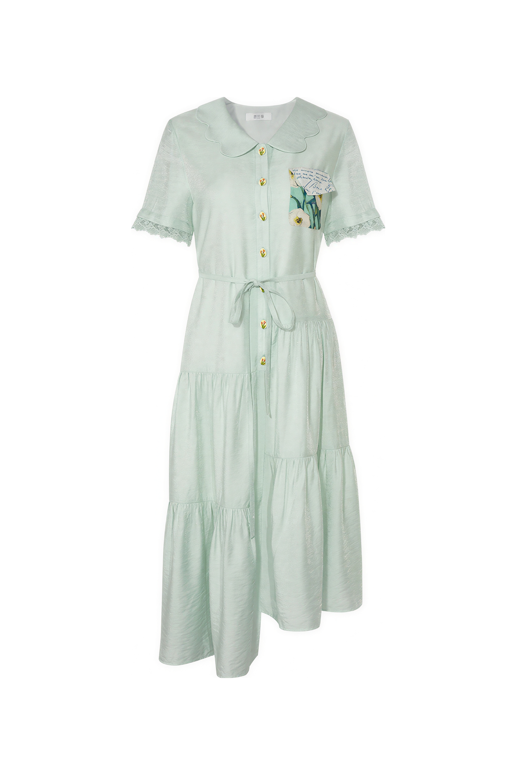 French Waist-Defined Shirt Dress