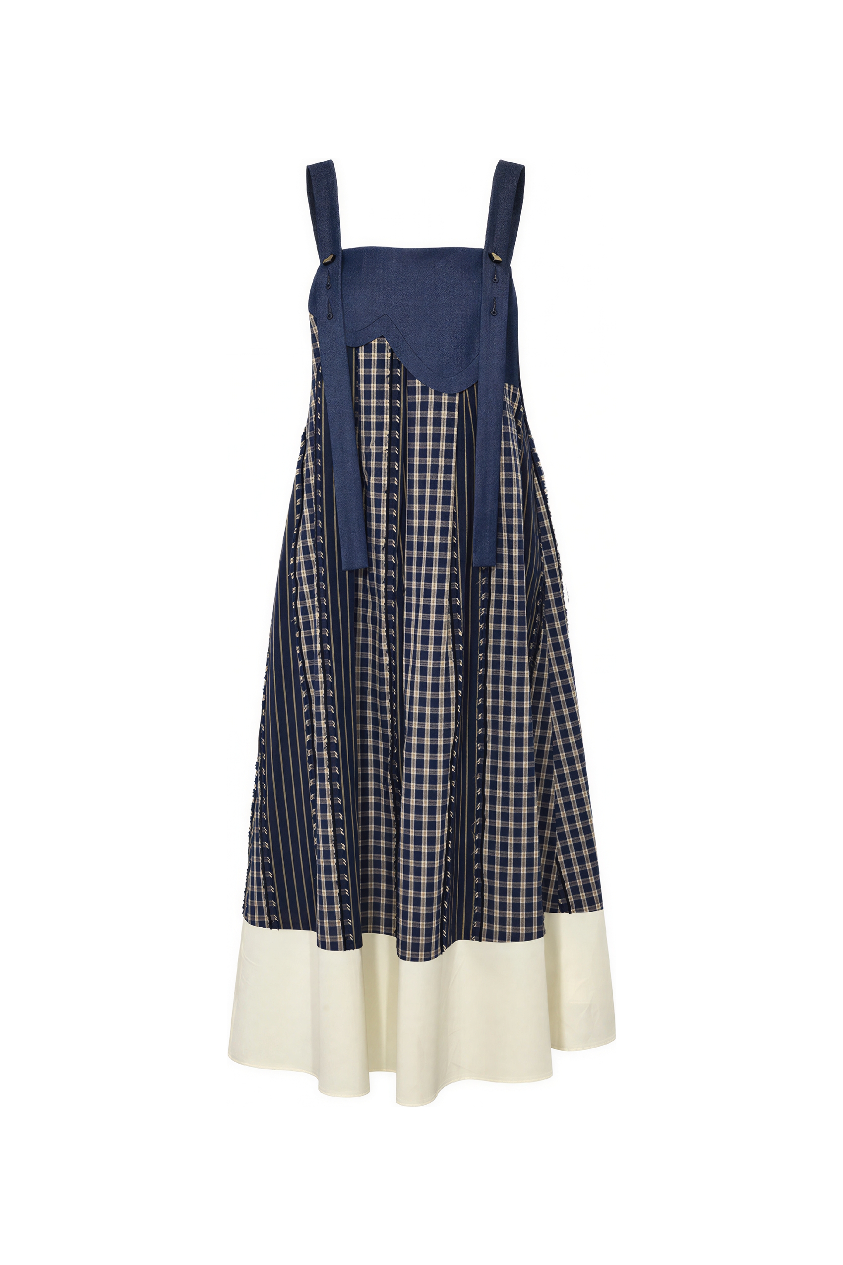 Van Gogh-Inspired Vintage-Inspired Pinafore Dress | LYONSENS Women's Fashion