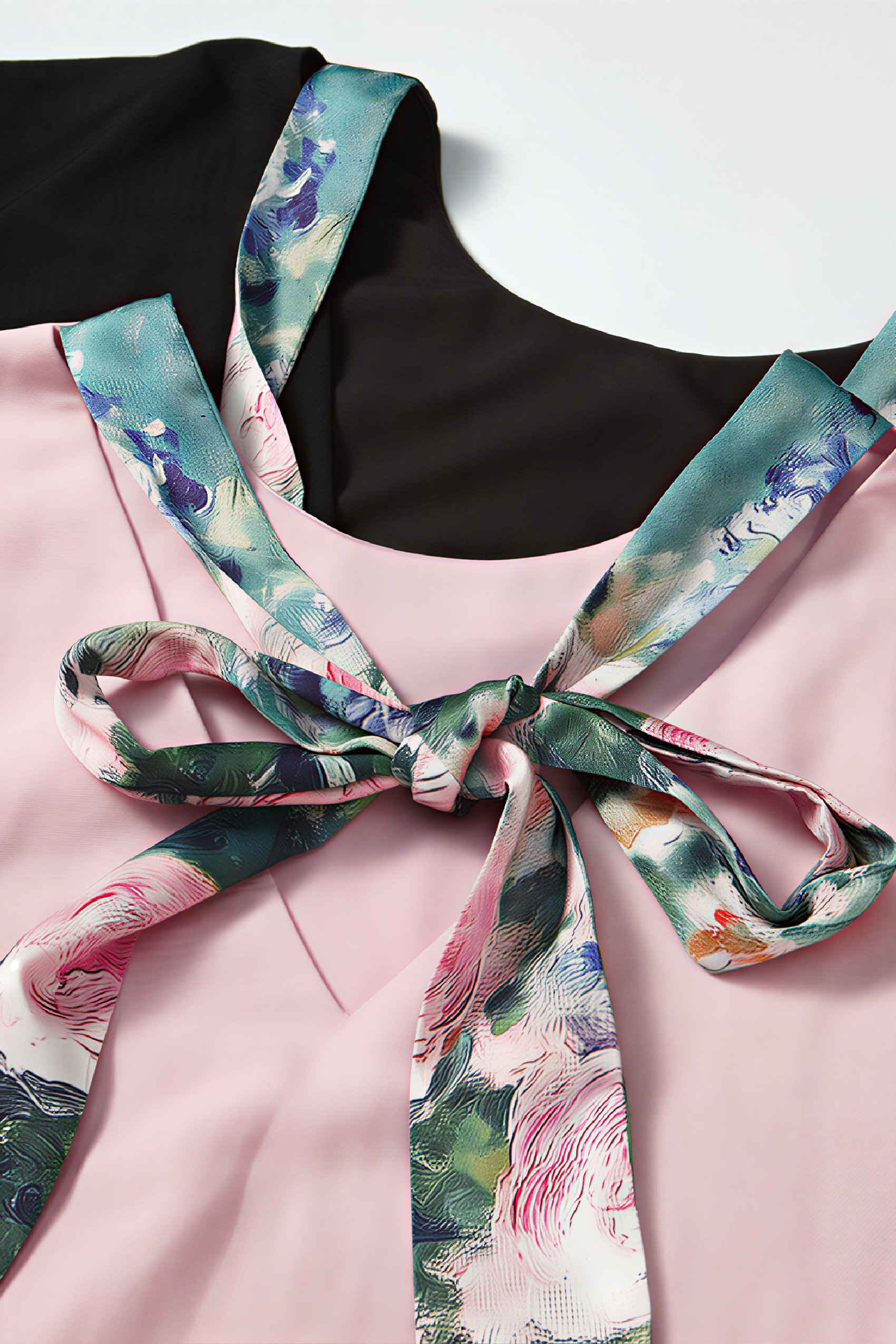 Pink Ruffle Printed T-Shirt Dress