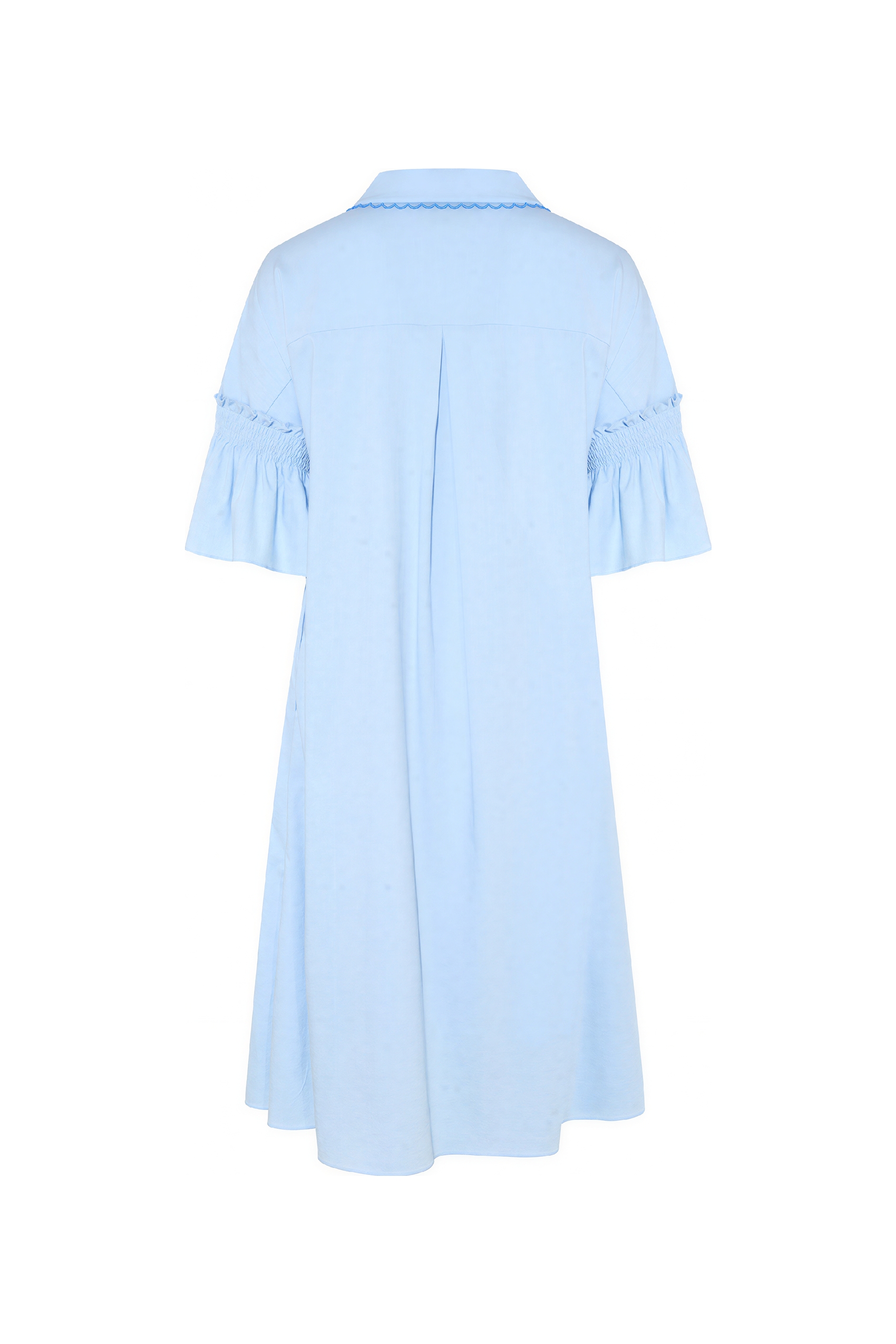 White French Designer Shirt Dress | LYONSENS Women's Fashion