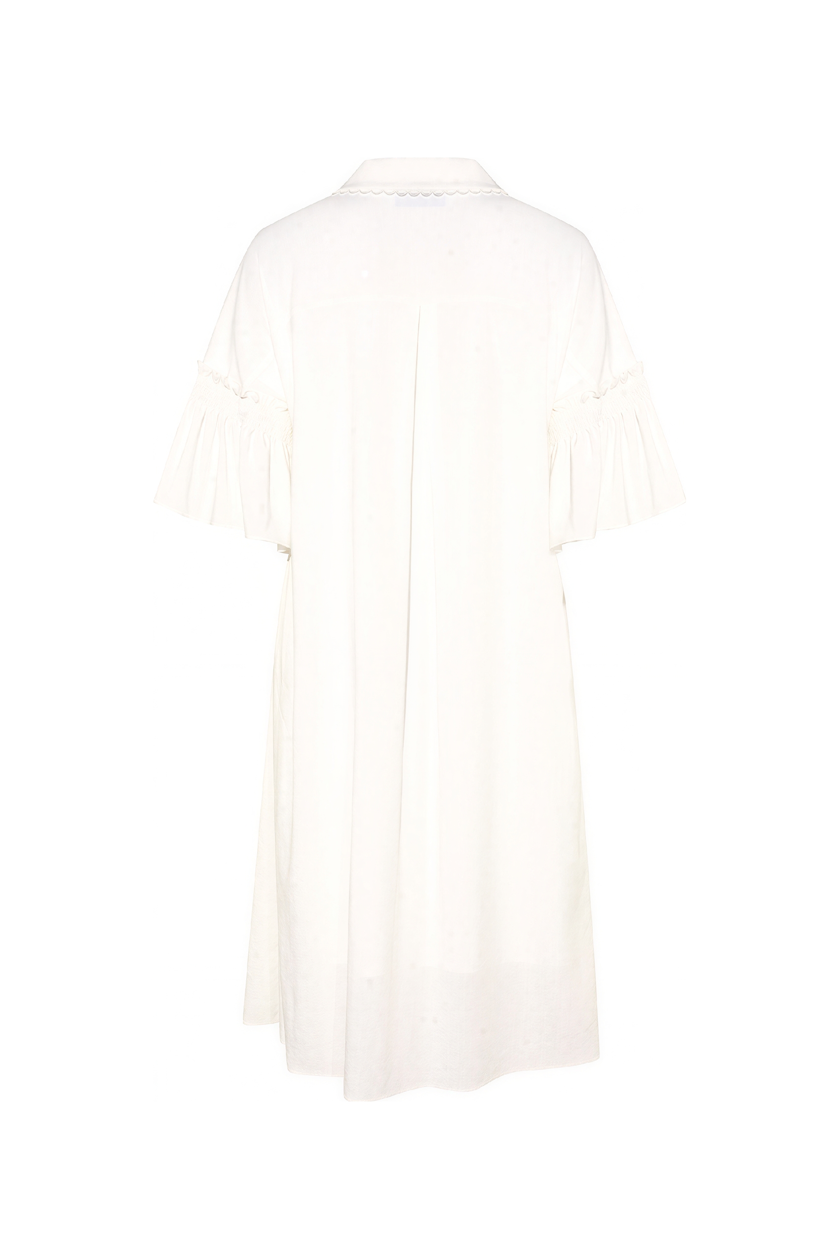 White French Designer Shirt Dress | LYONSENS Women's Fashion
