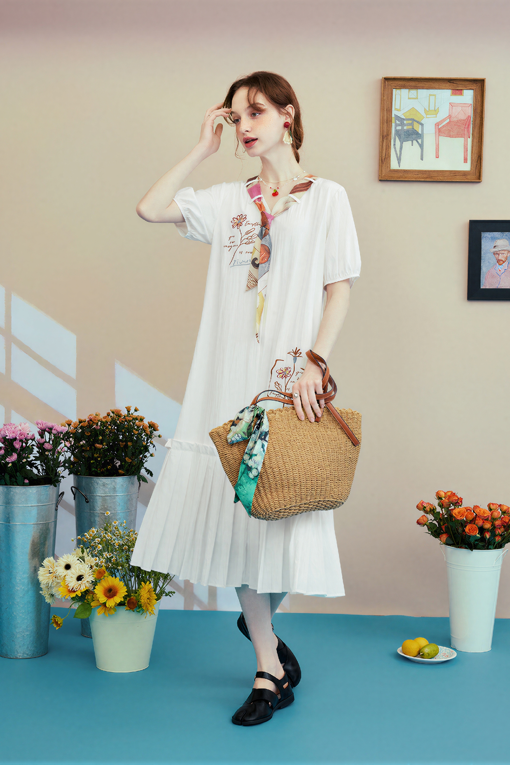 White Minimal Elegant Dress