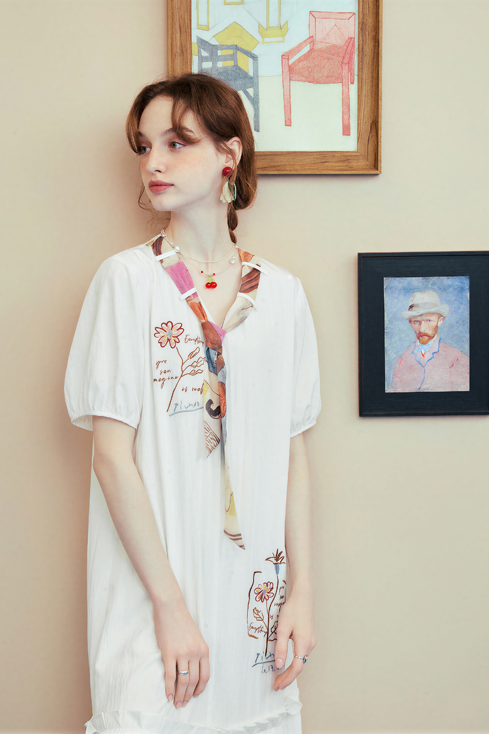 White Minimal Elegant Dress