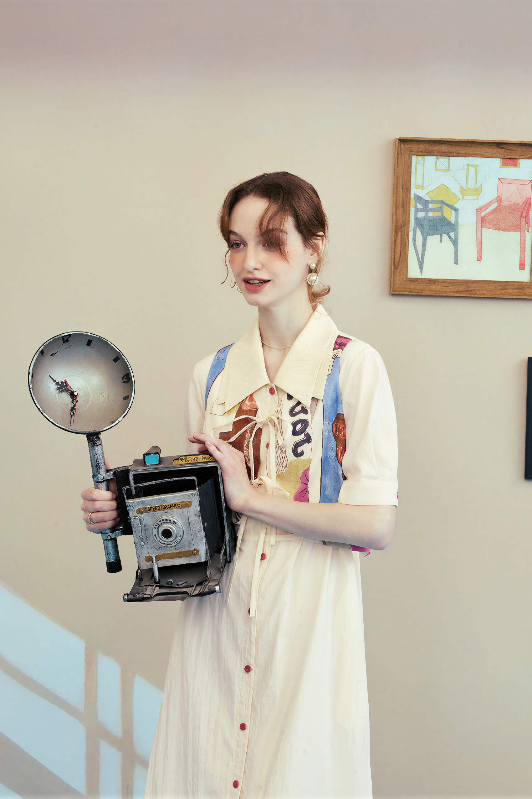 Elegant Short-Sleeve Work Dress