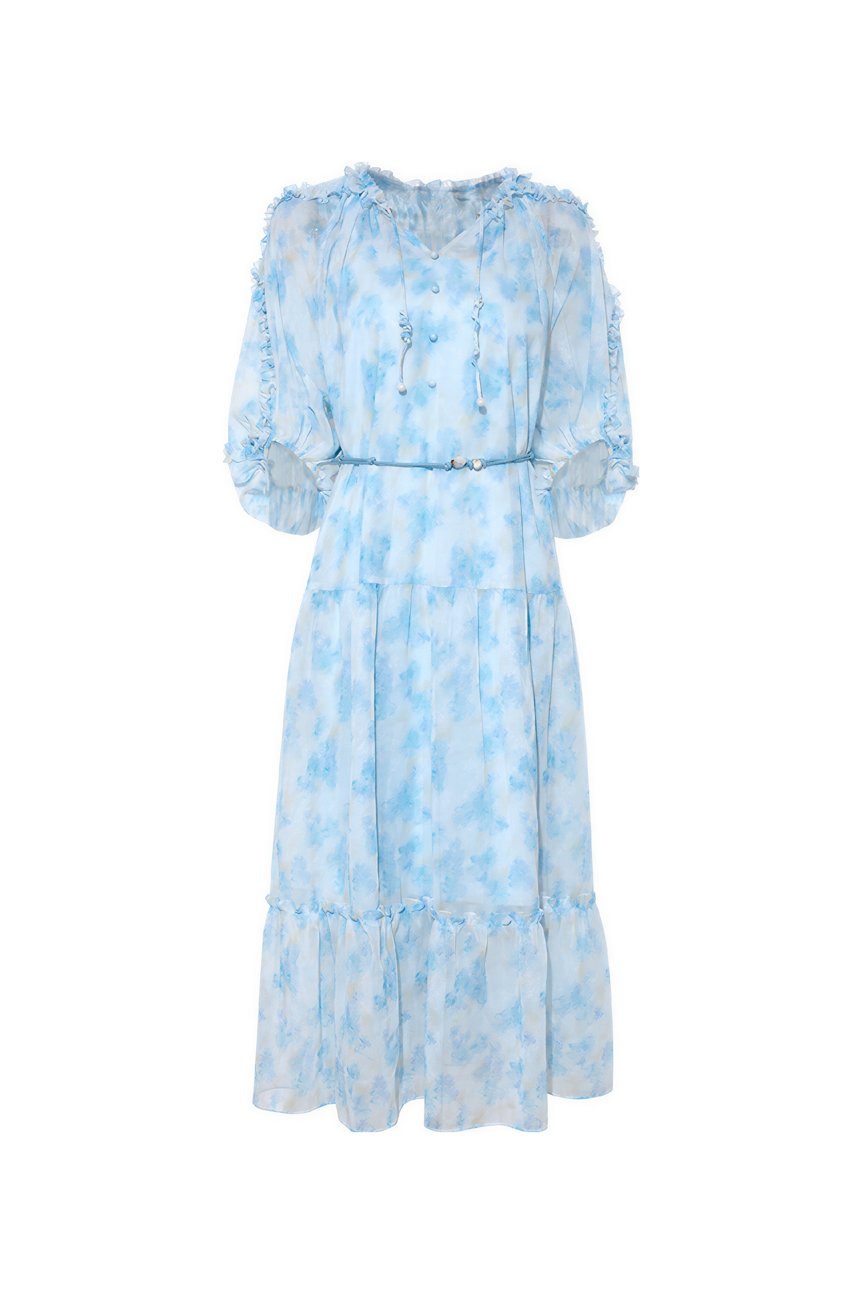 French-Inspired Waist-Cinching A-Line Dress