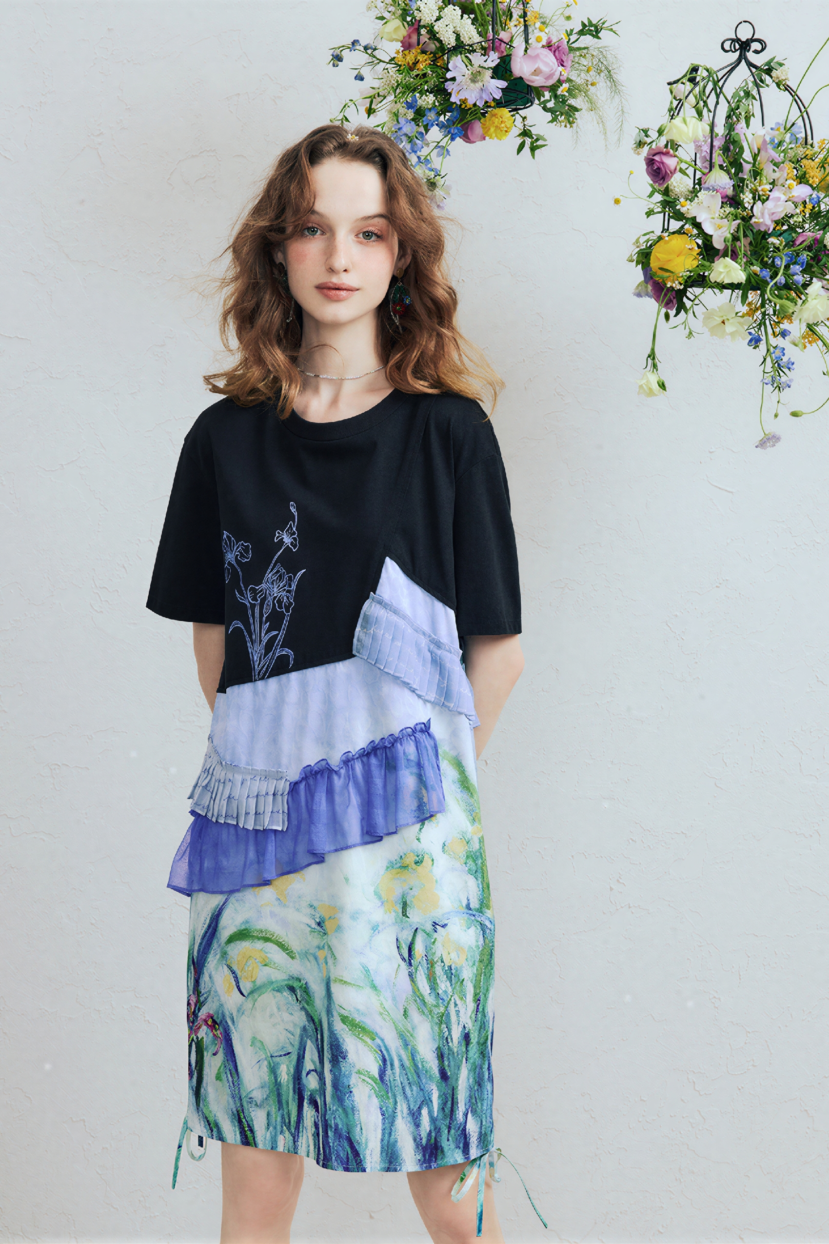 Embroidered Premium T-Shirt Dress