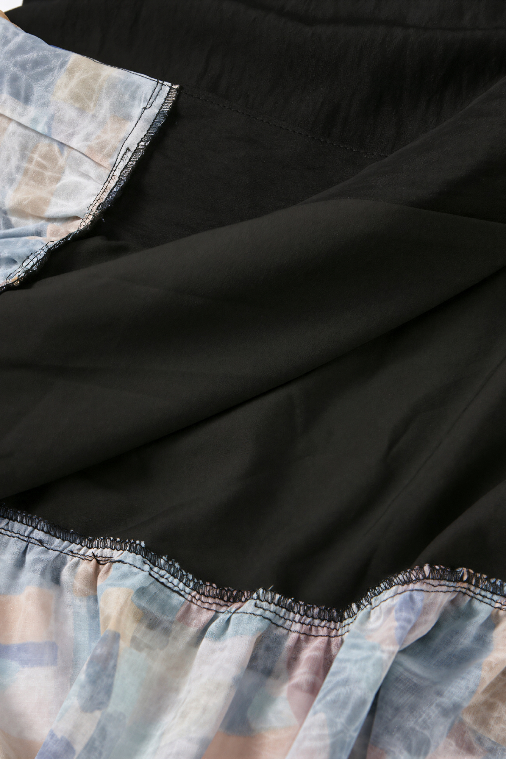 Black French Printed Sleeveless Maxi Dress