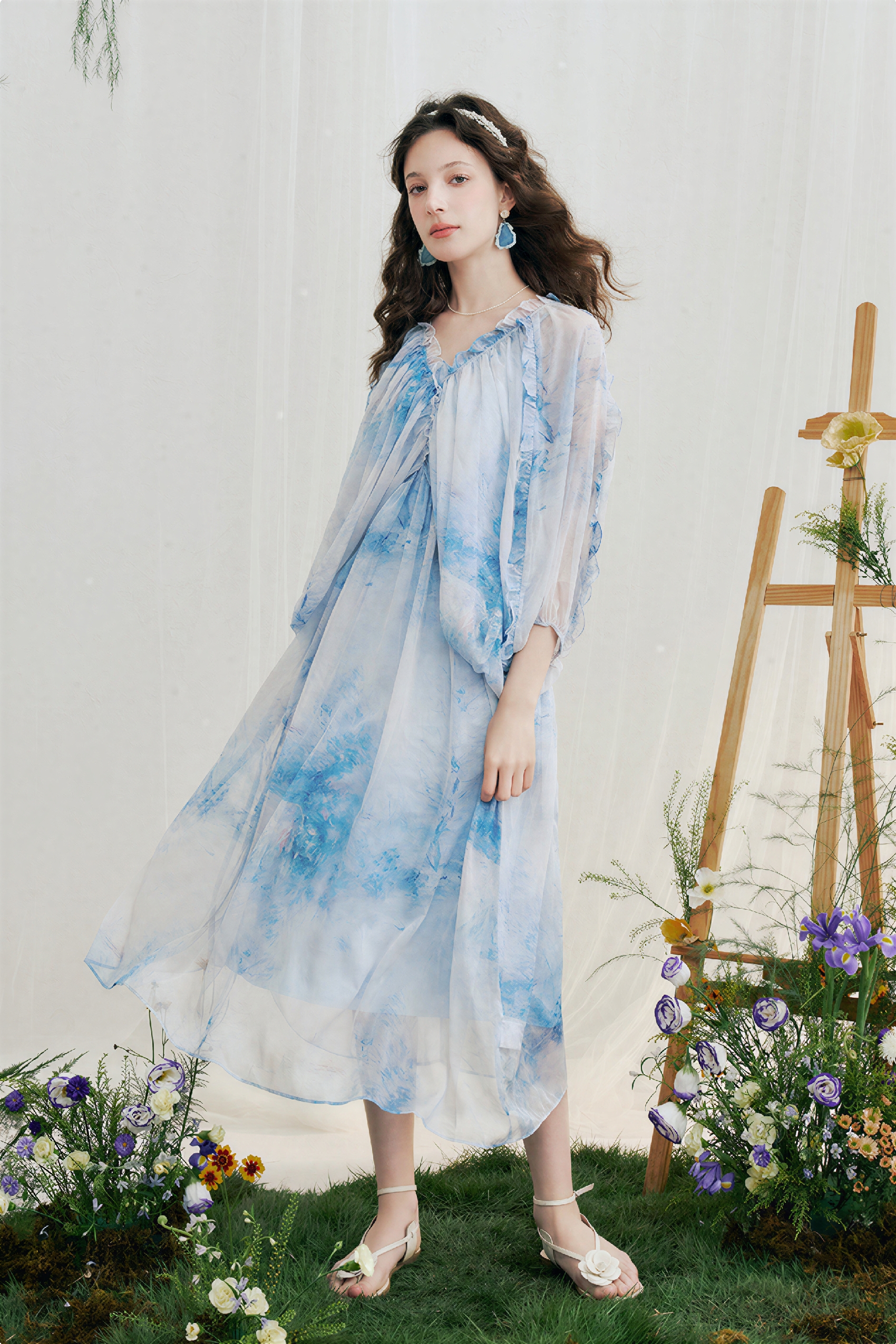 Vacation-Style Printed Dress