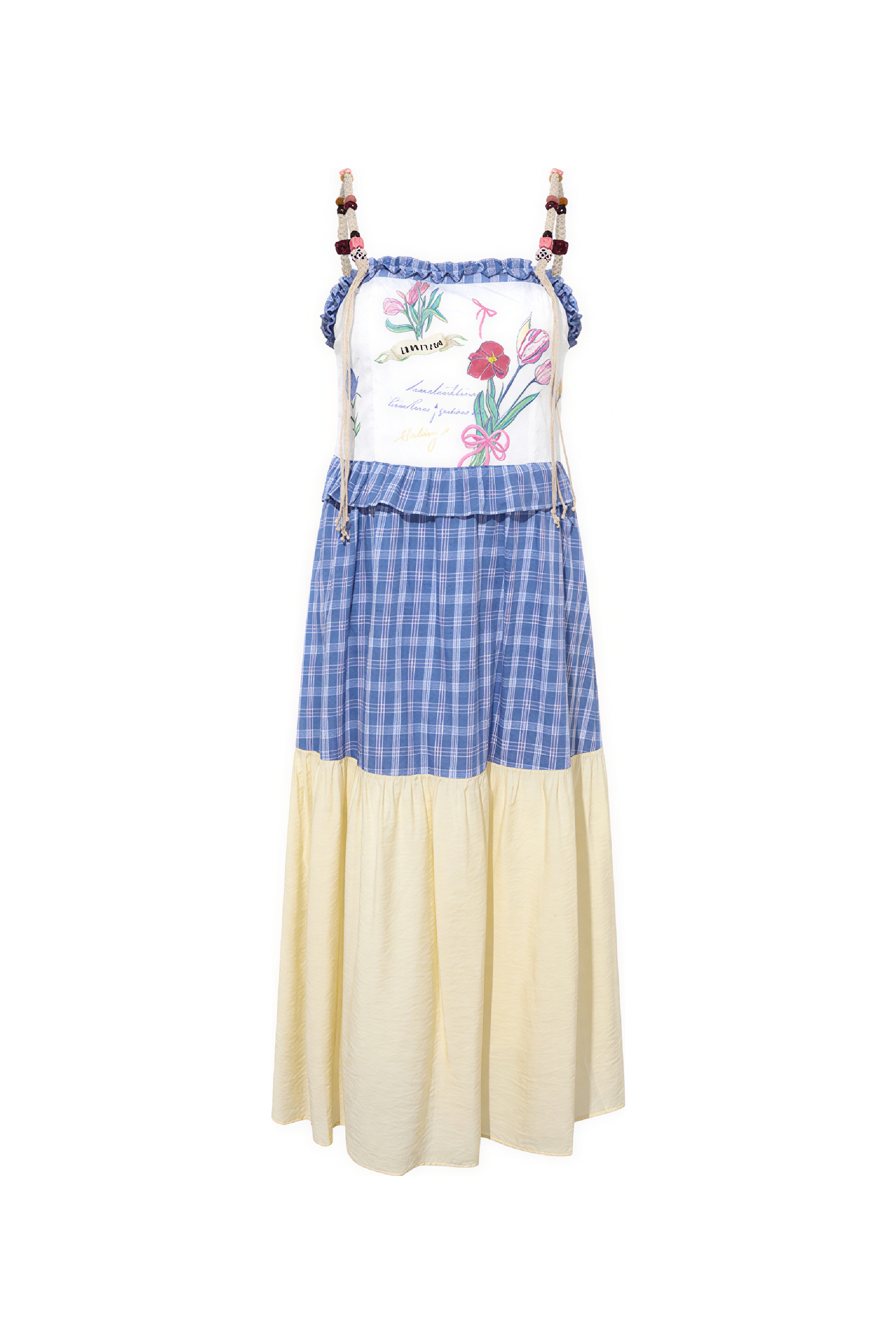 Vintage Plaid Sleeveless Strappy Dress