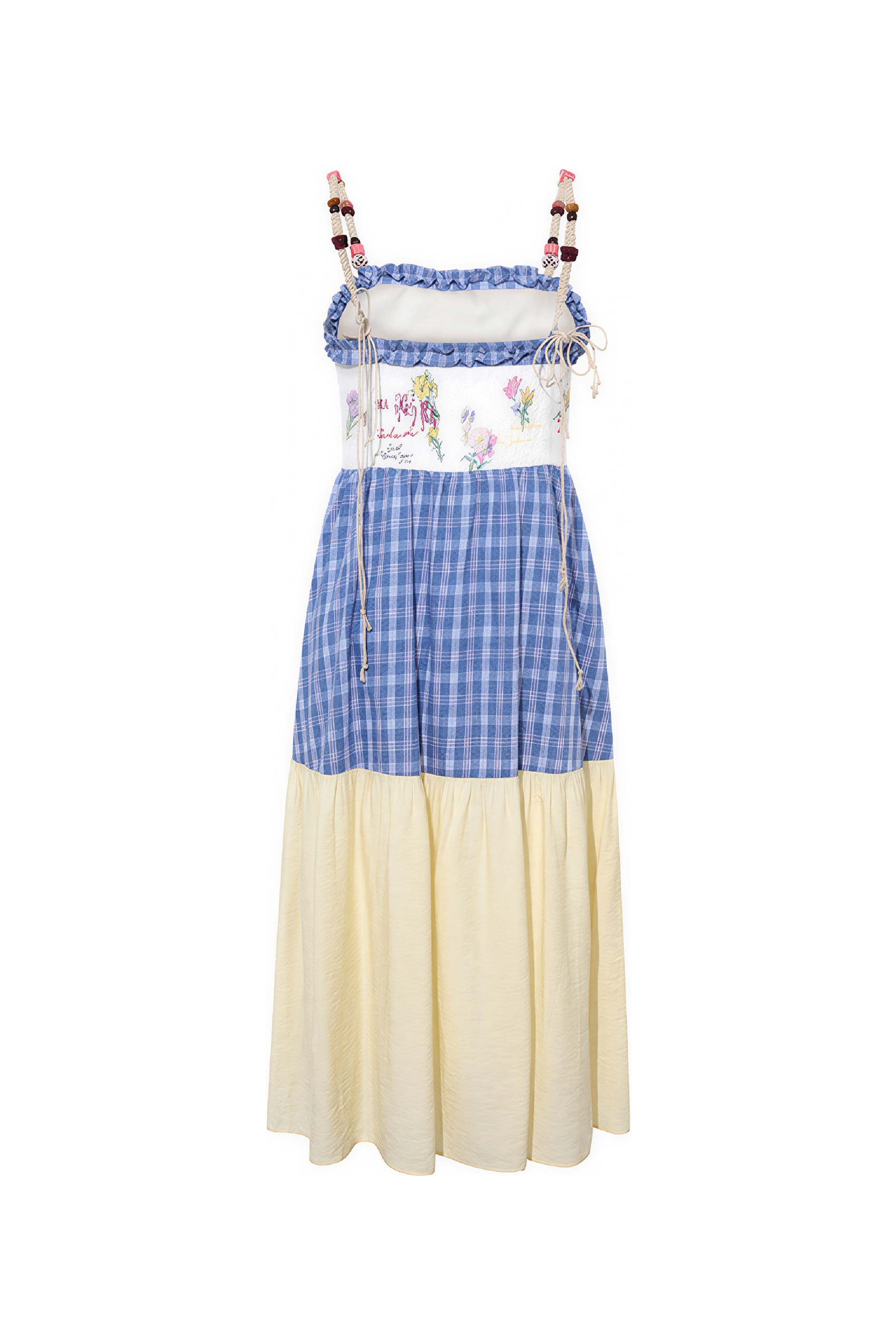 Vintage Plaid Sleeveless Strappy Dress