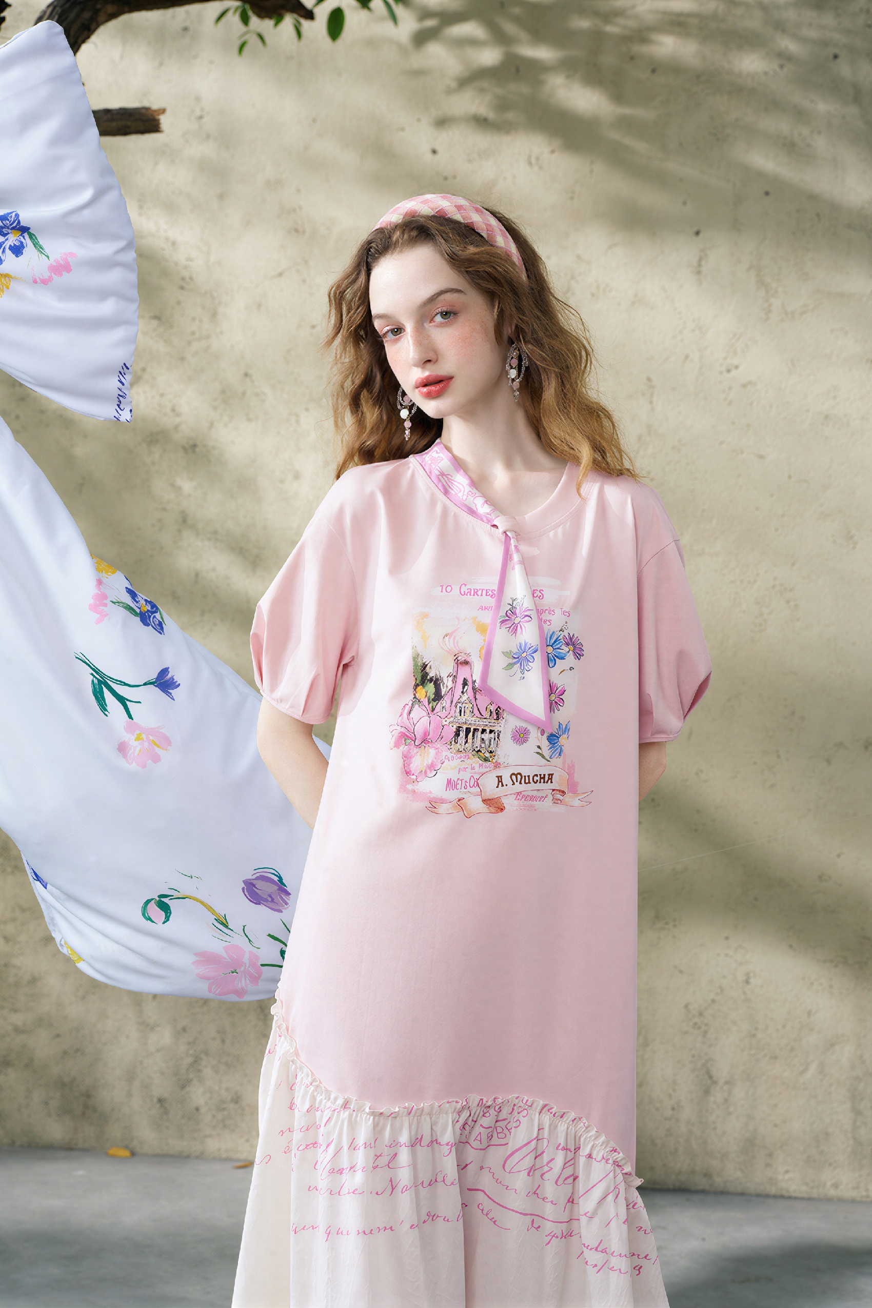 Printed Casual Patchwork Dress | LYONSENS Women's Fashion