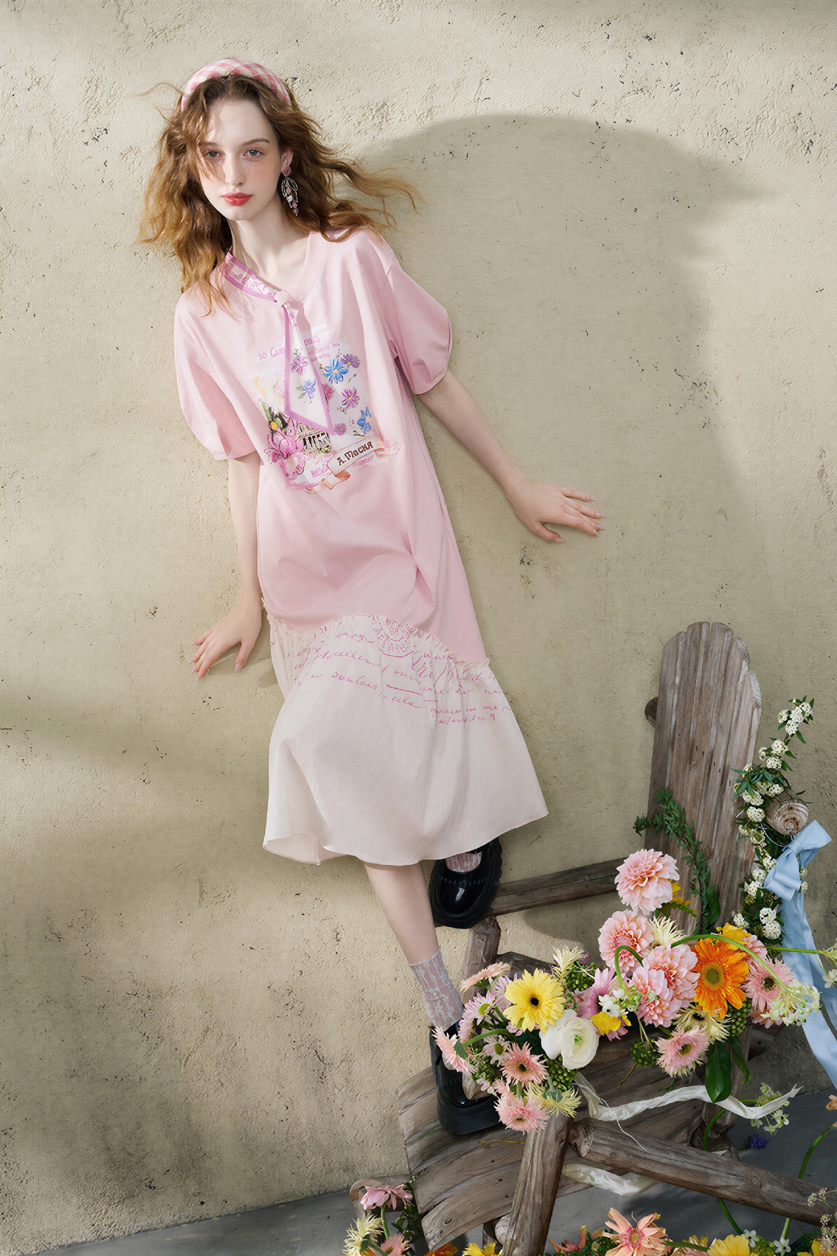 Printed Casual Patchwork Dress | LYONSENS Women's Fashion