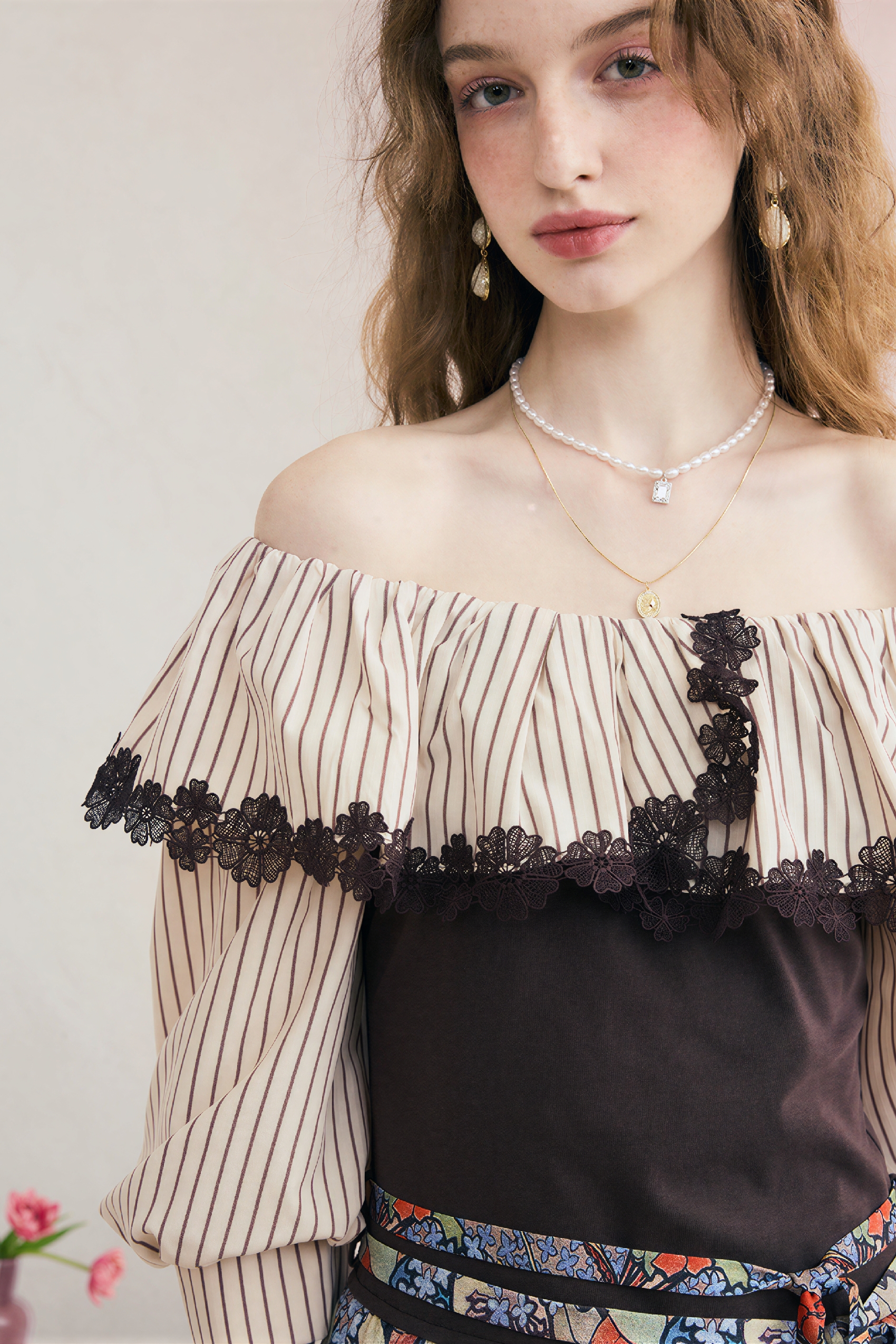 French Blue Off-Shoulder Dress-LYONSENS