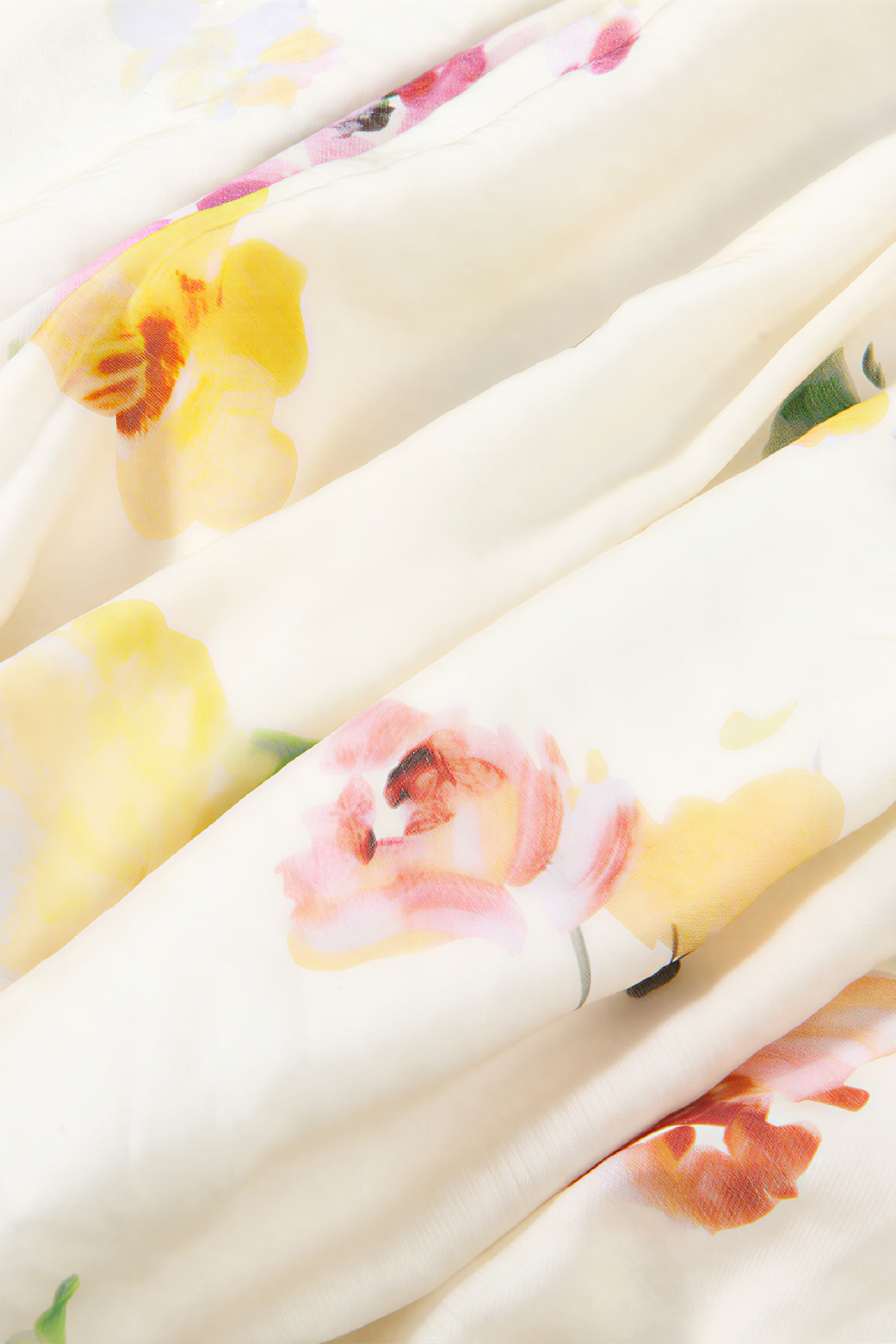 French Floral Halter-Neck Sleeveless Dress