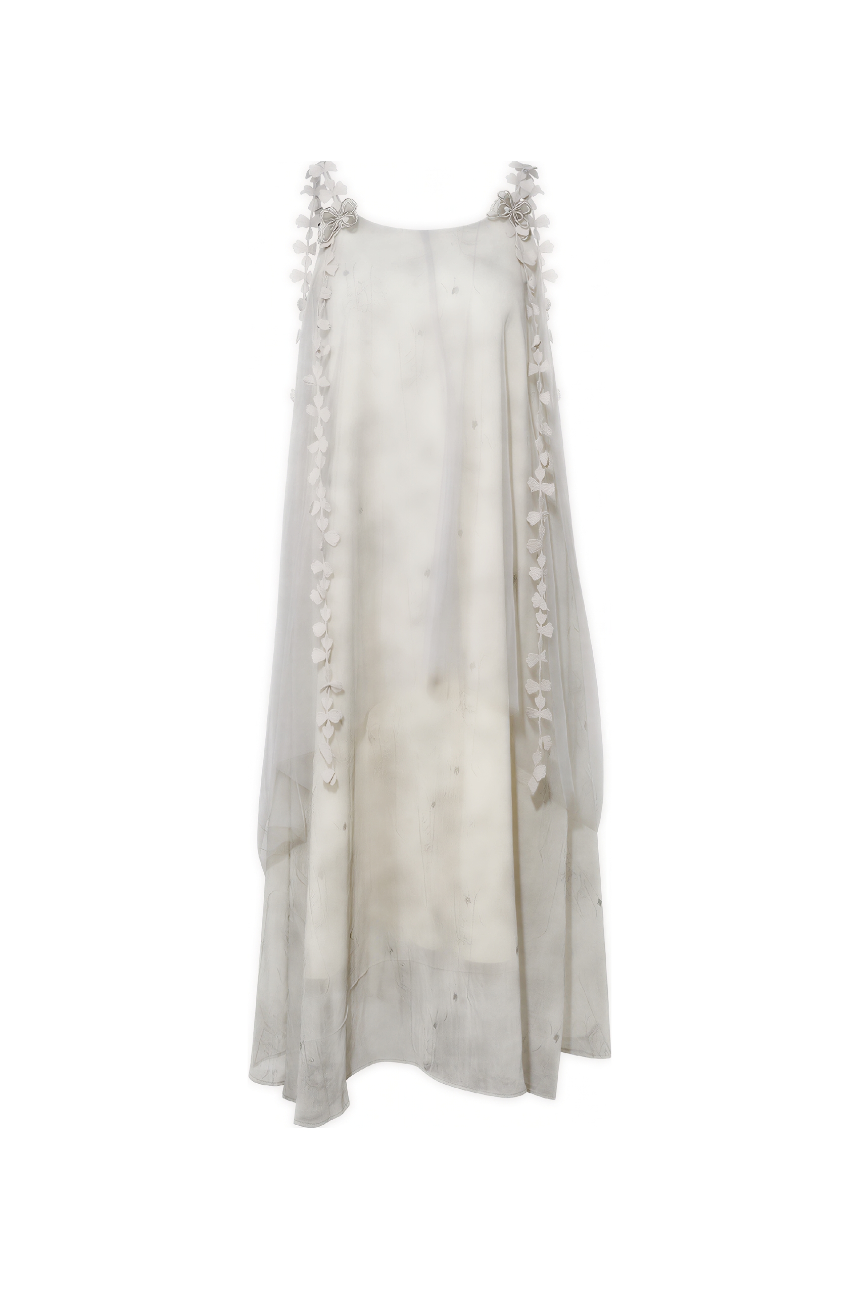 3D Floral Applique Slip Dress
