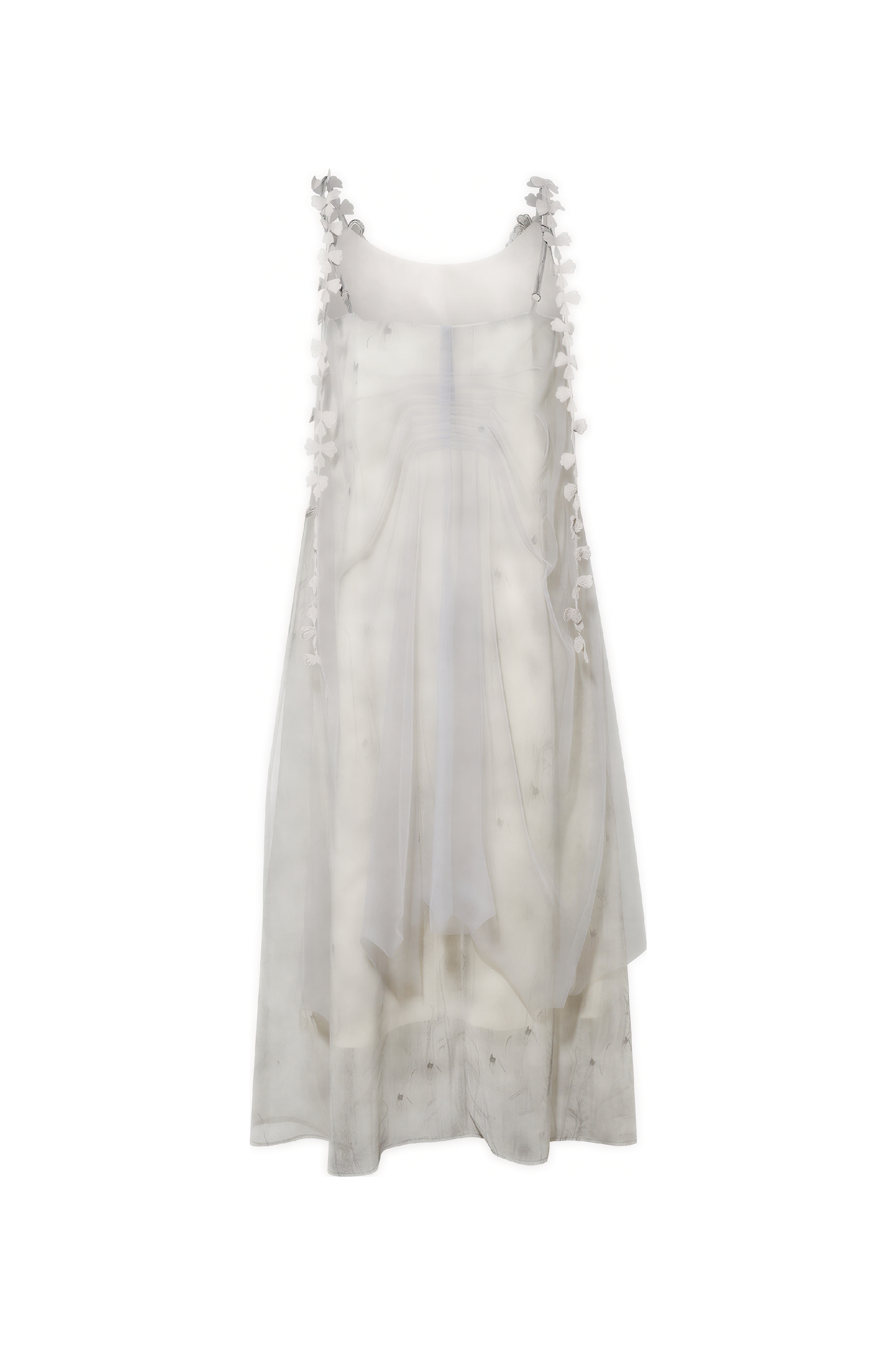 3D Floral Applique Slip Dress