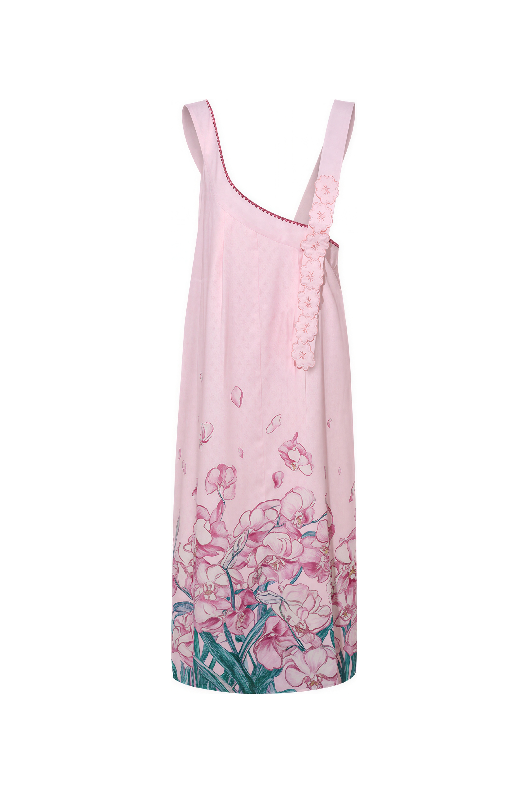 Asymmetric Printed Overall Dress | LYONSENS Women's Fashion