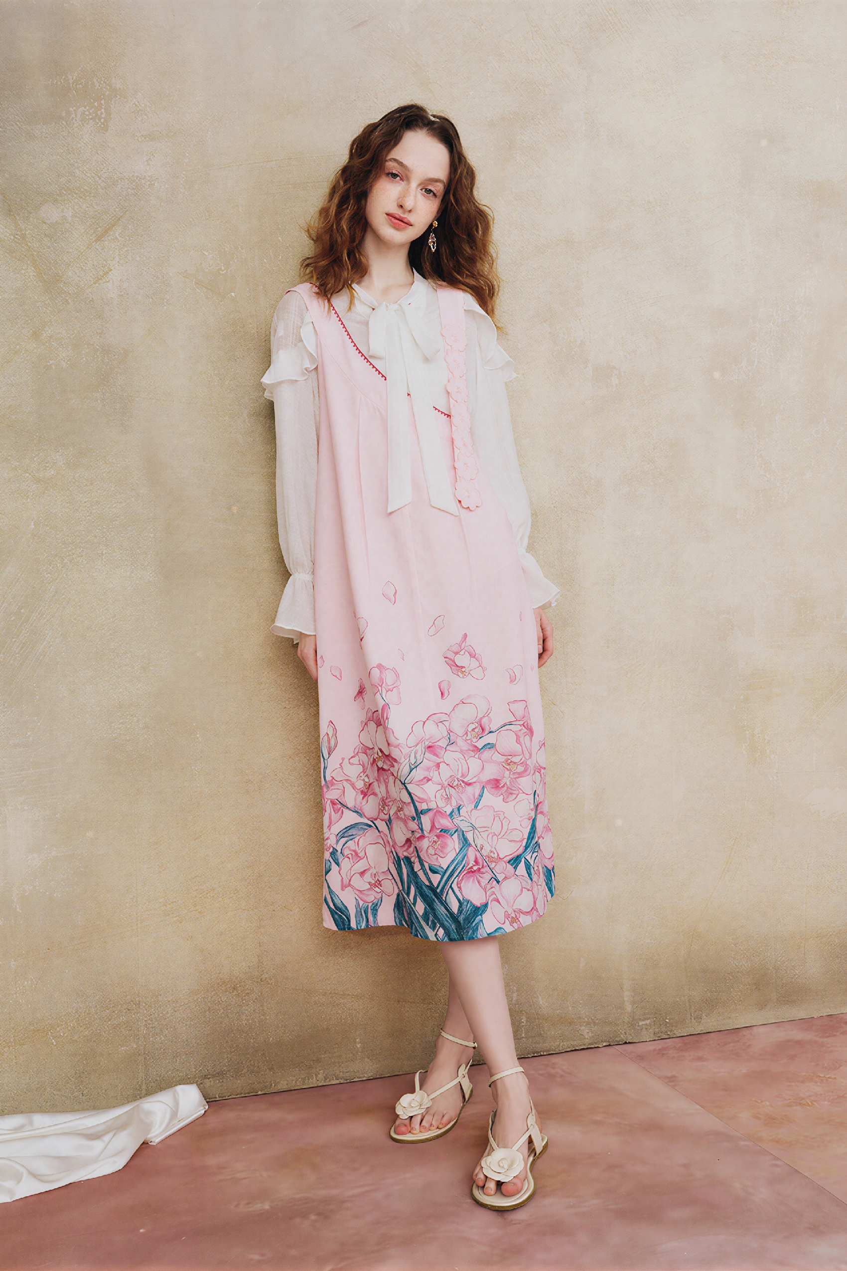 Asymmetric Printed Overall Dress | LYONSENS Women's Fashion