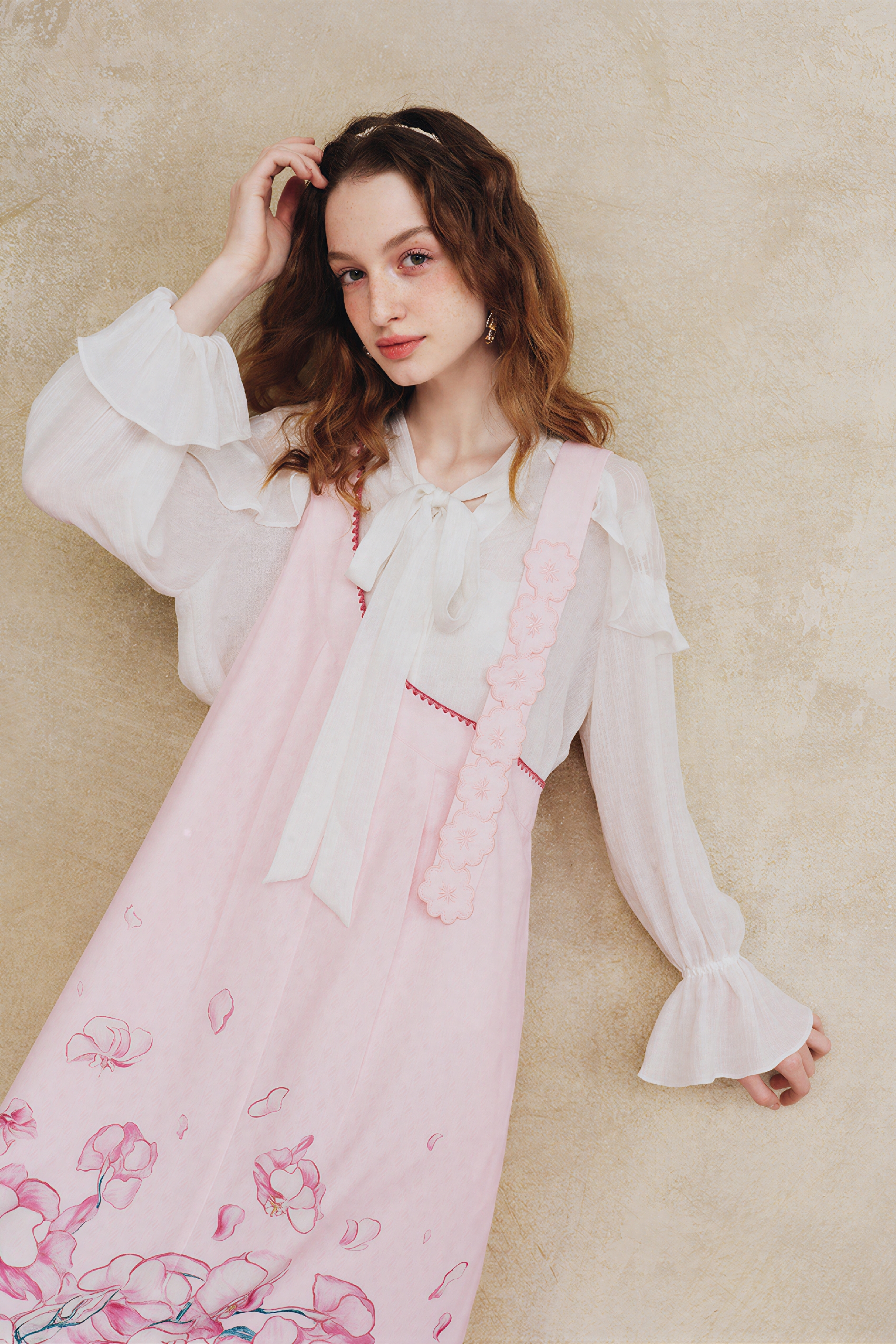 Asymmetric Printed Overall Dress | LYONSENS Women's Fashion
