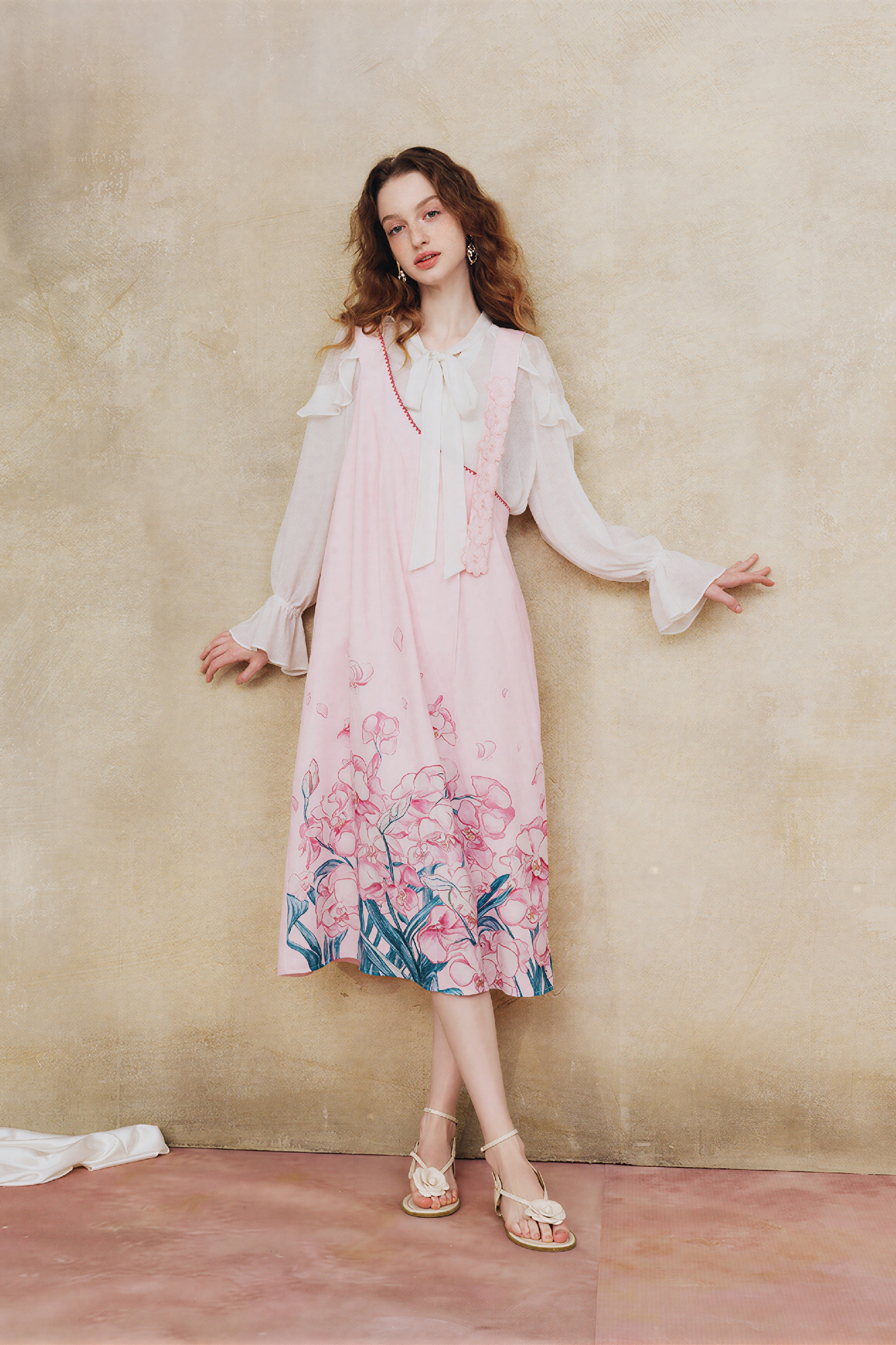 Asymmetric Printed Overall Dress | LYONSENS Women's Fashion