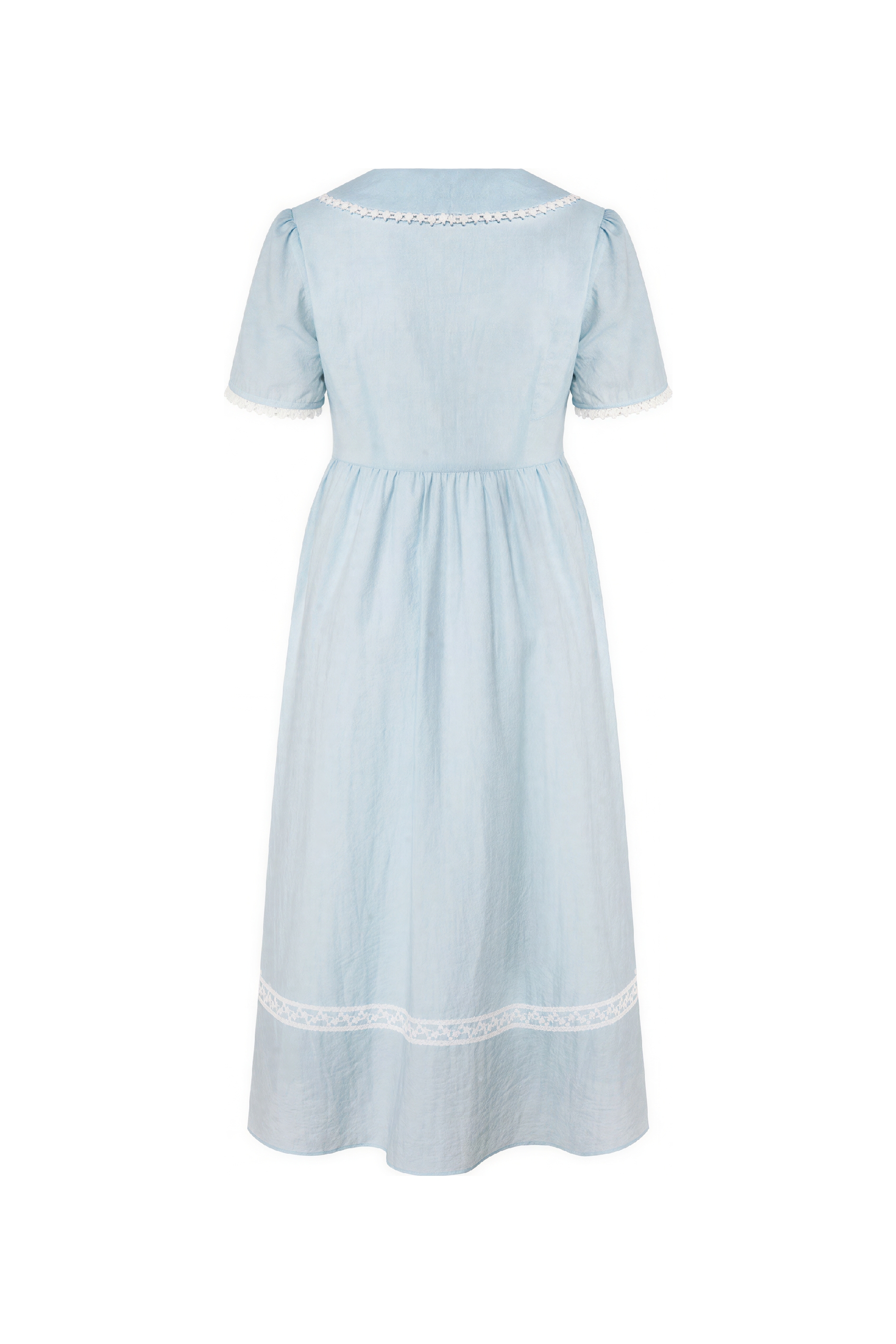 Van Gogh-Inspired Lace-Trim  Dress